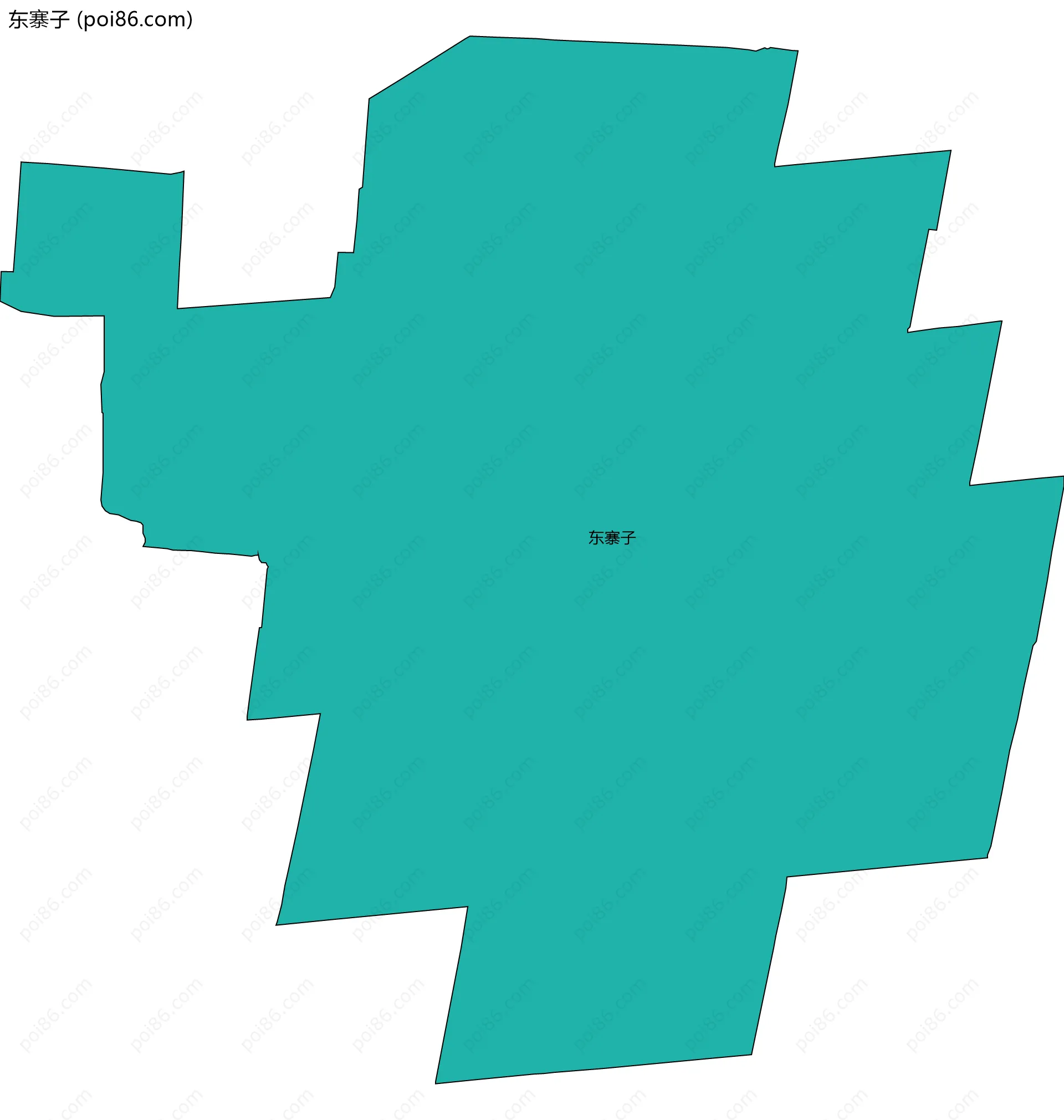 东寨子边界地图