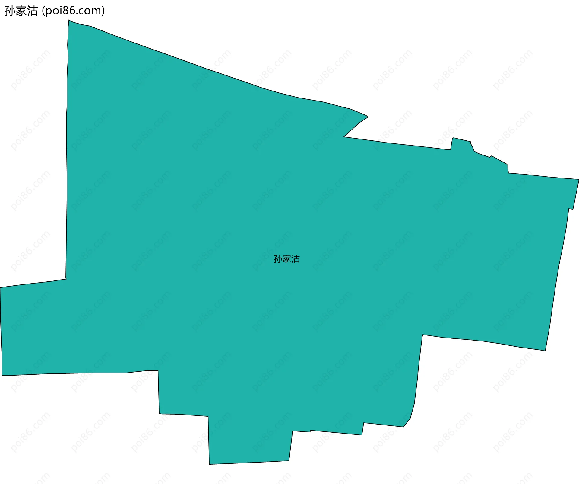 孙家沽边界地图