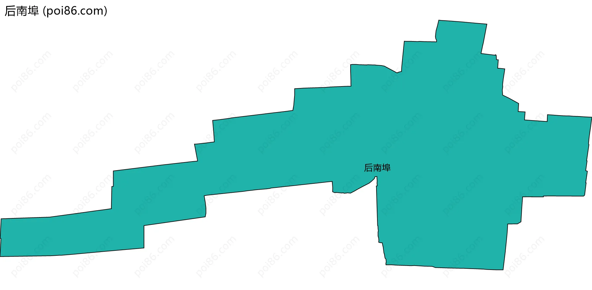 后南埠边界地图
