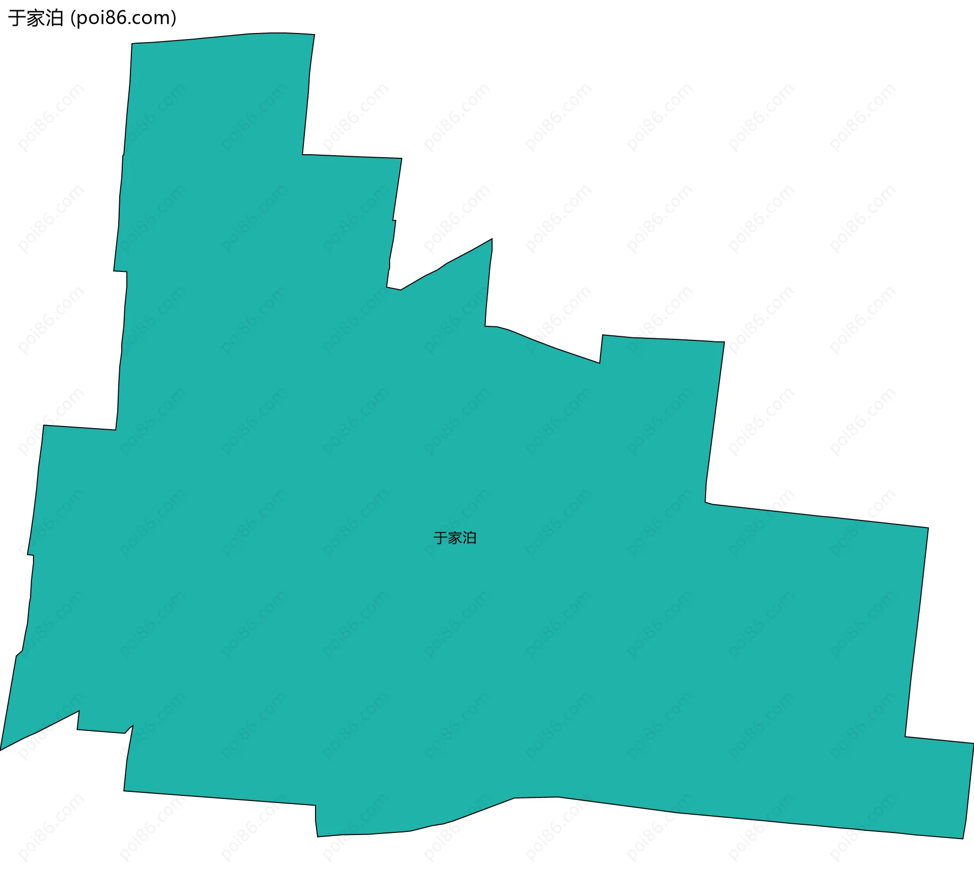 于家泊边界地图