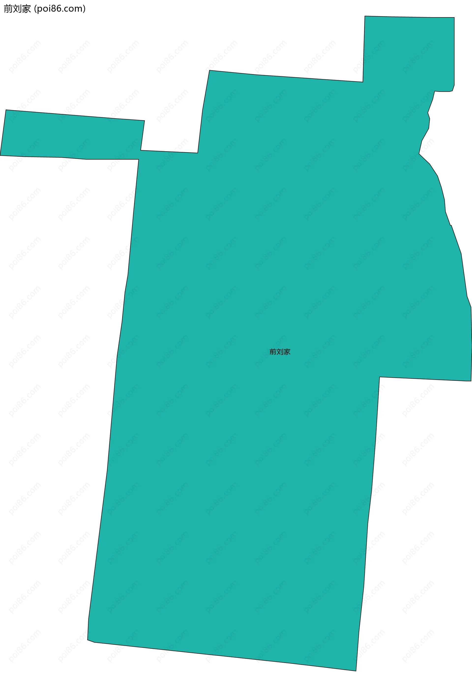 前刘家边界地图