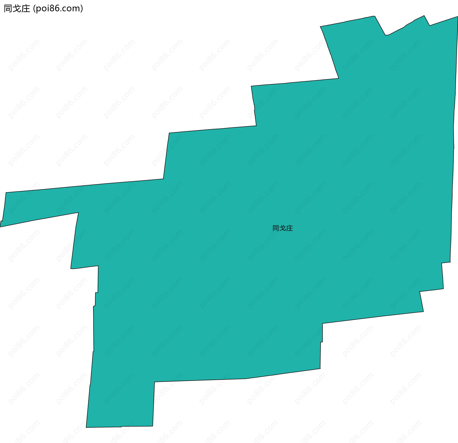 同戈庄边界地图