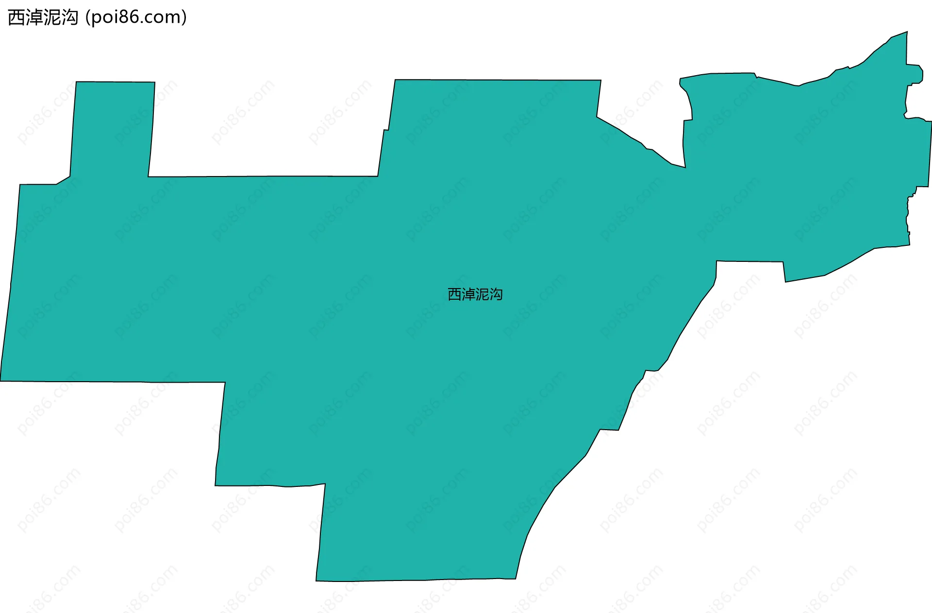 西淖泥沟边界地图