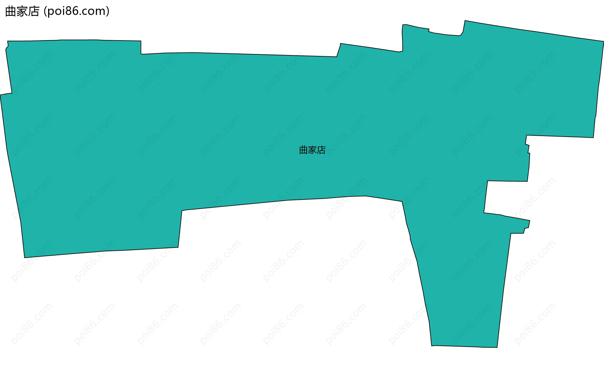 曲家店边界地图