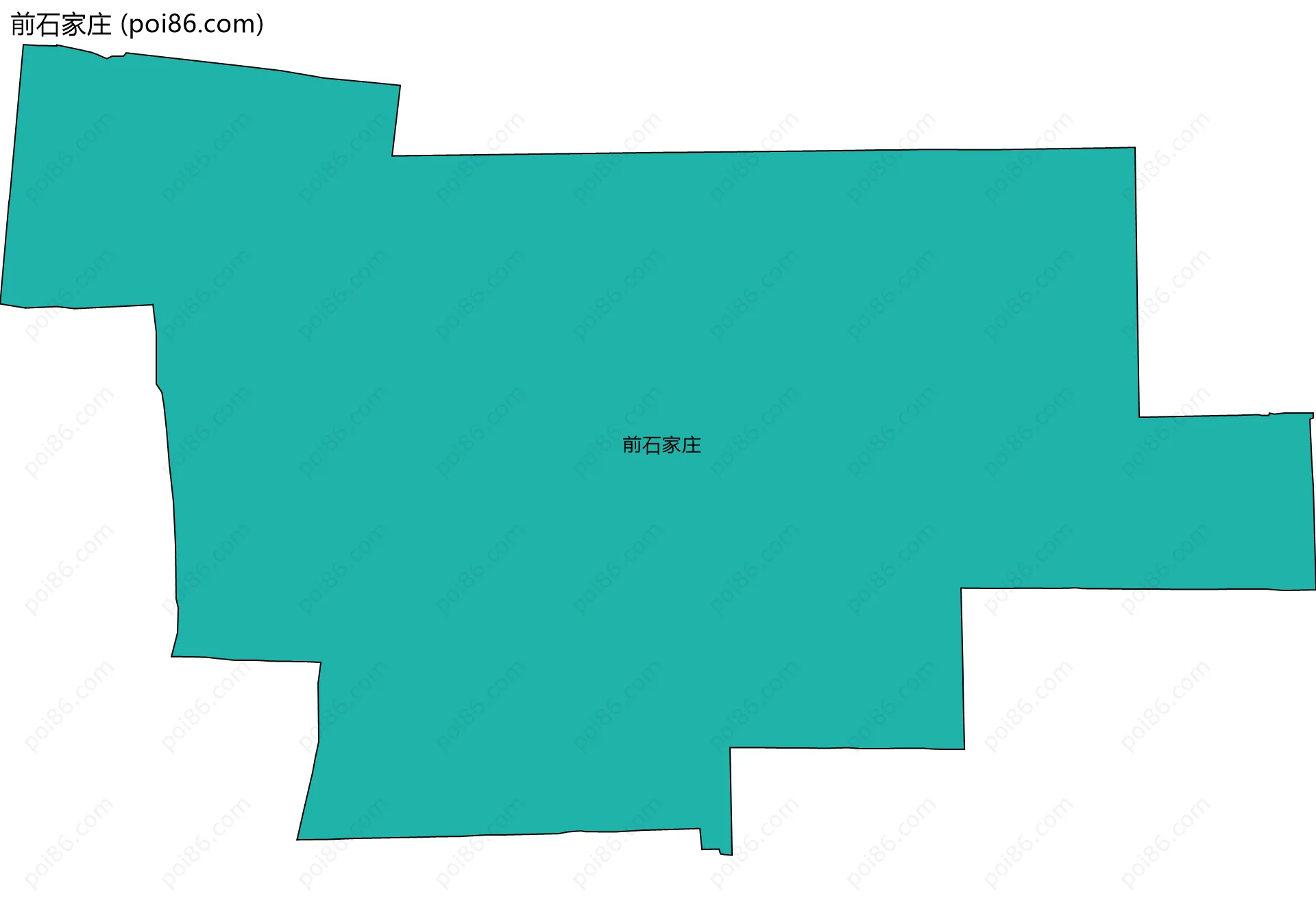前石家庄边界地图