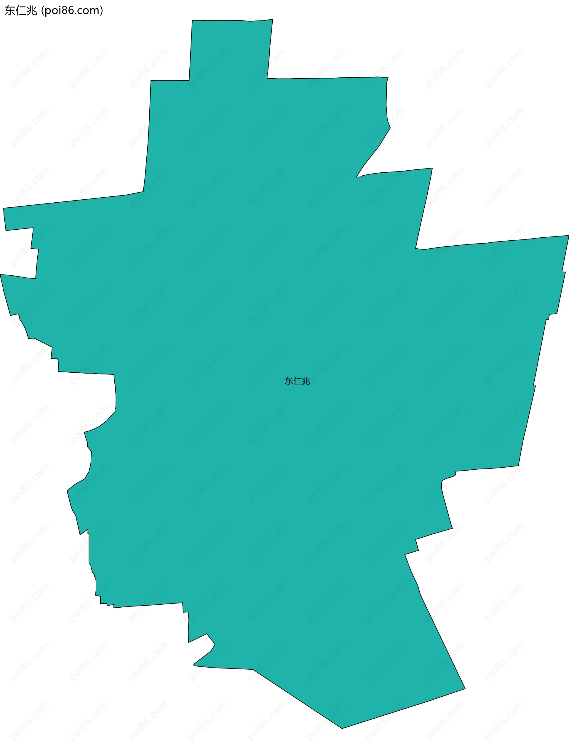 东仁兆边界地图
