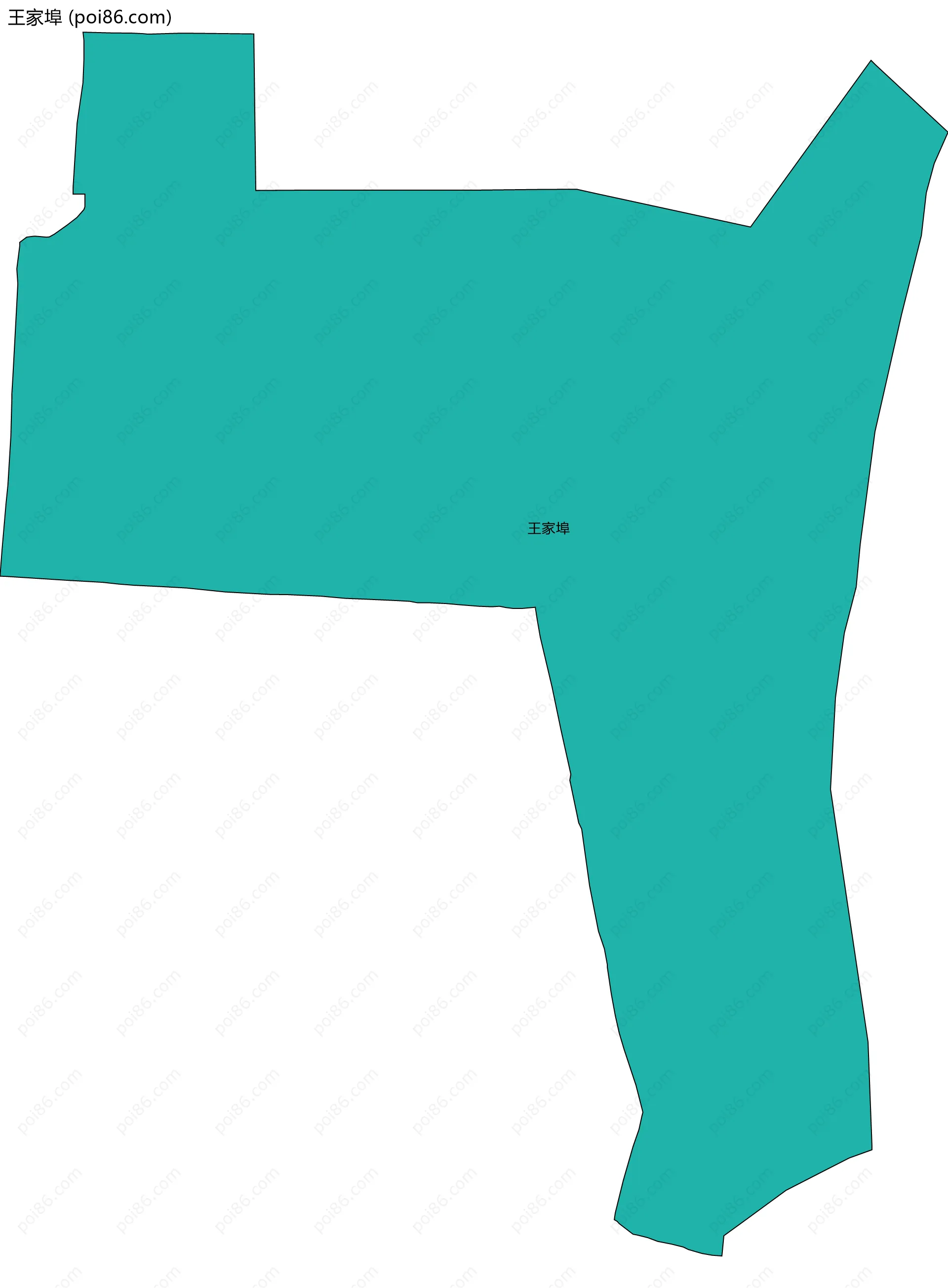 王家埠边界地图