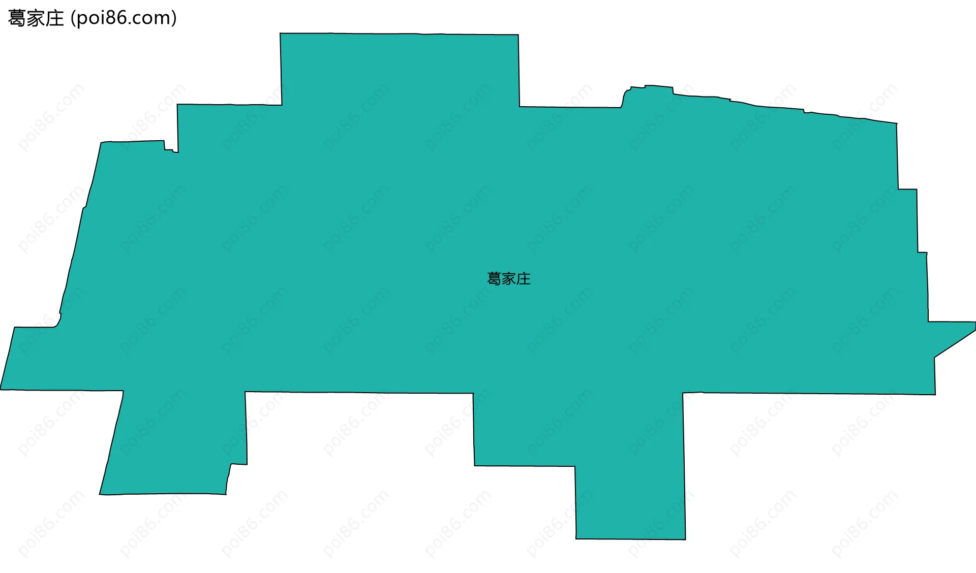 葛家庄边界地图