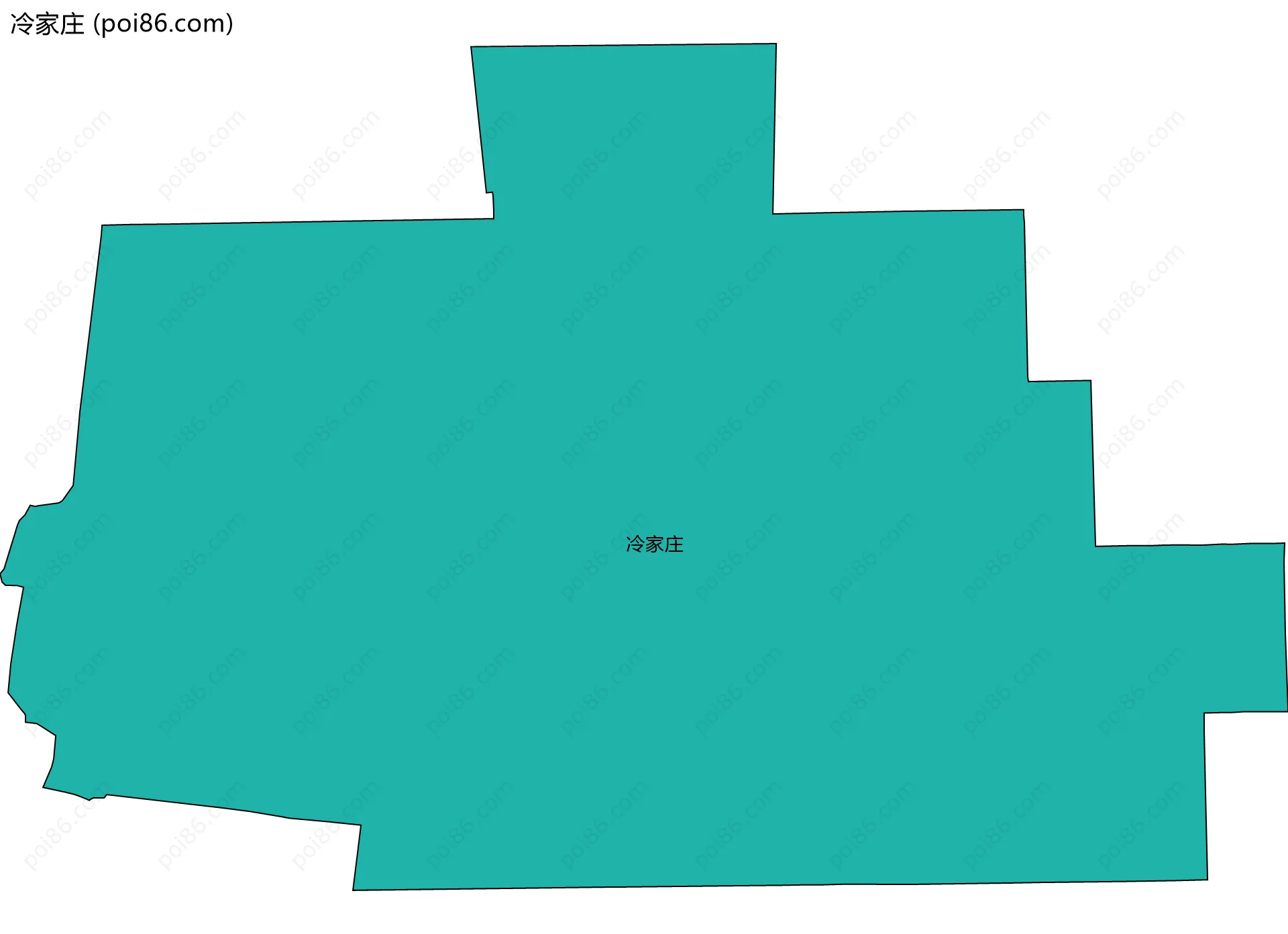 冷家庄边界地图