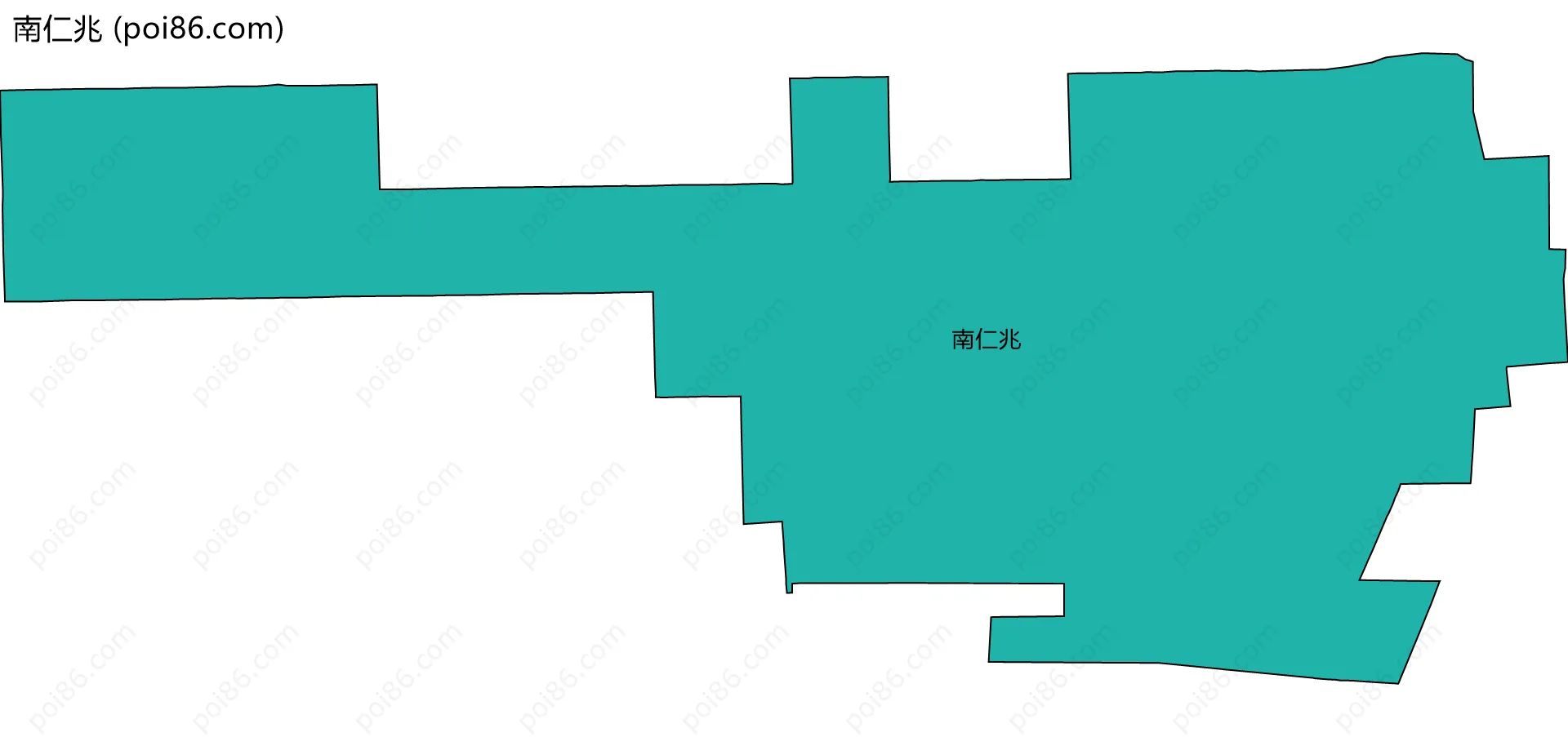 南仁兆边界地图