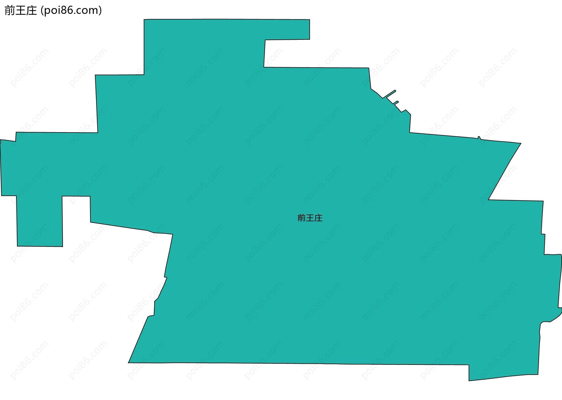 前王庄边界地图