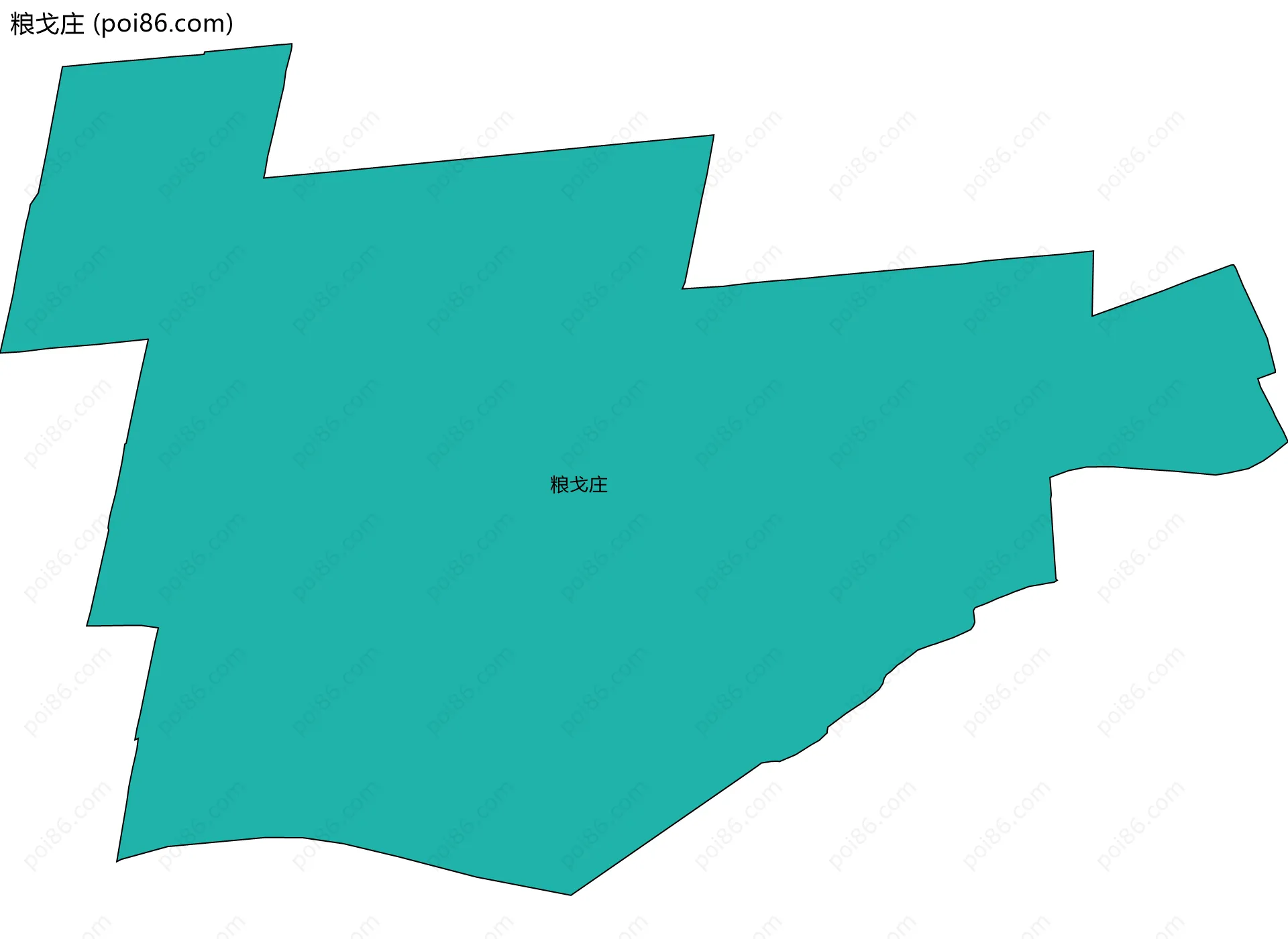 粮戈庄边界地图