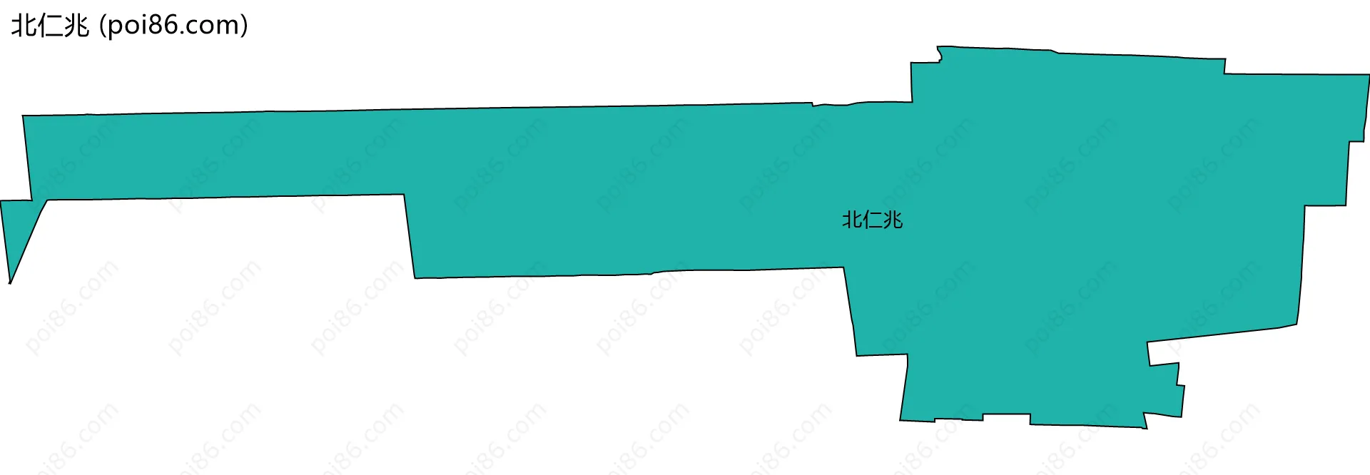 北仁兆边界地图