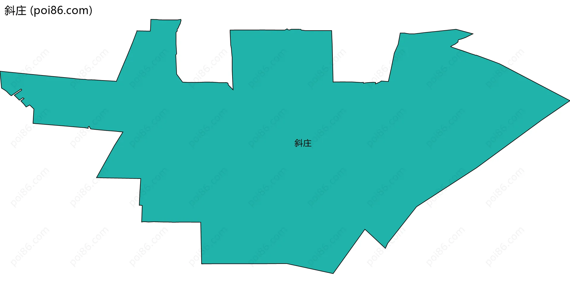 斜庄边界地图