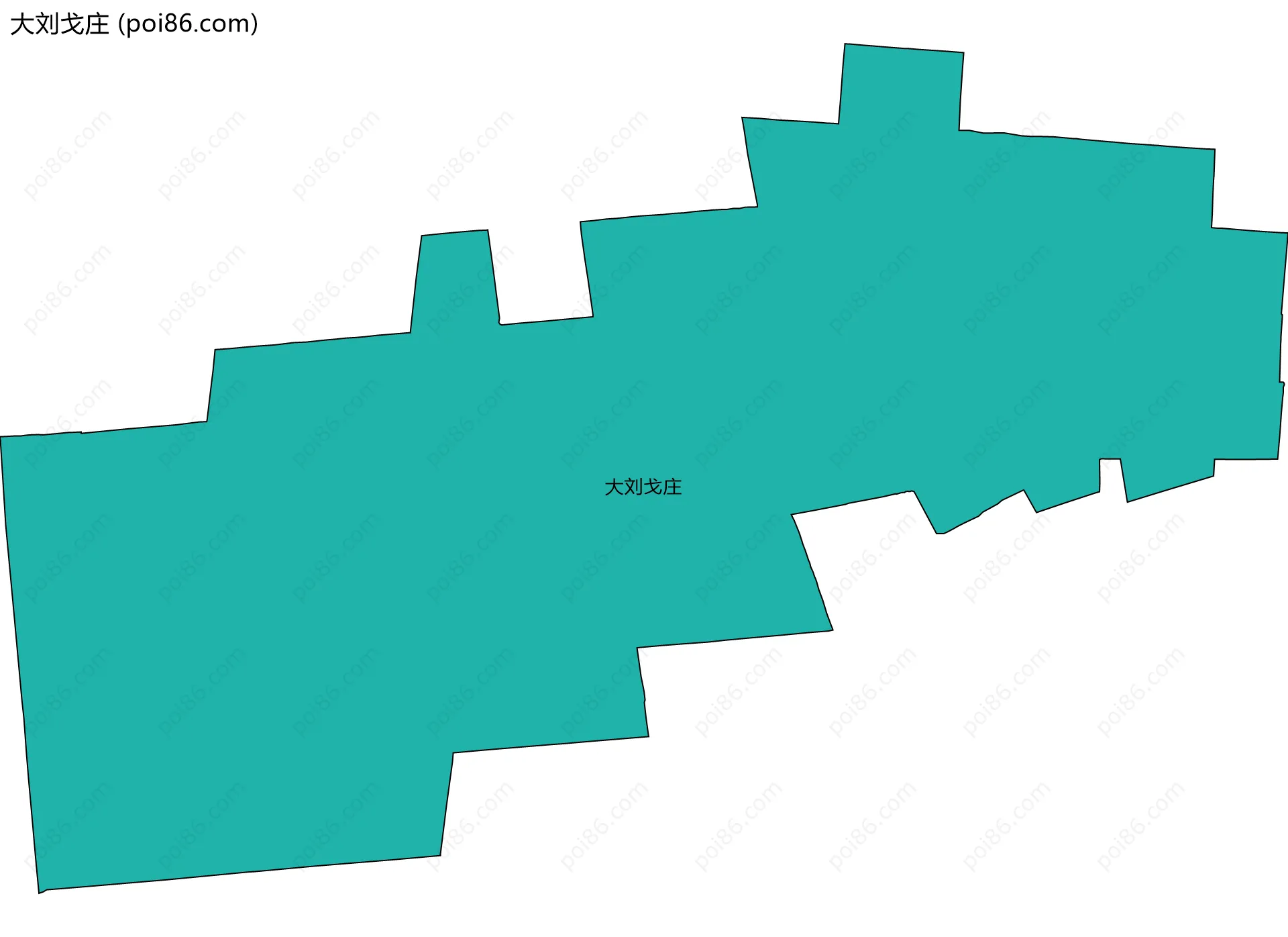 大刘戈庄边界地图