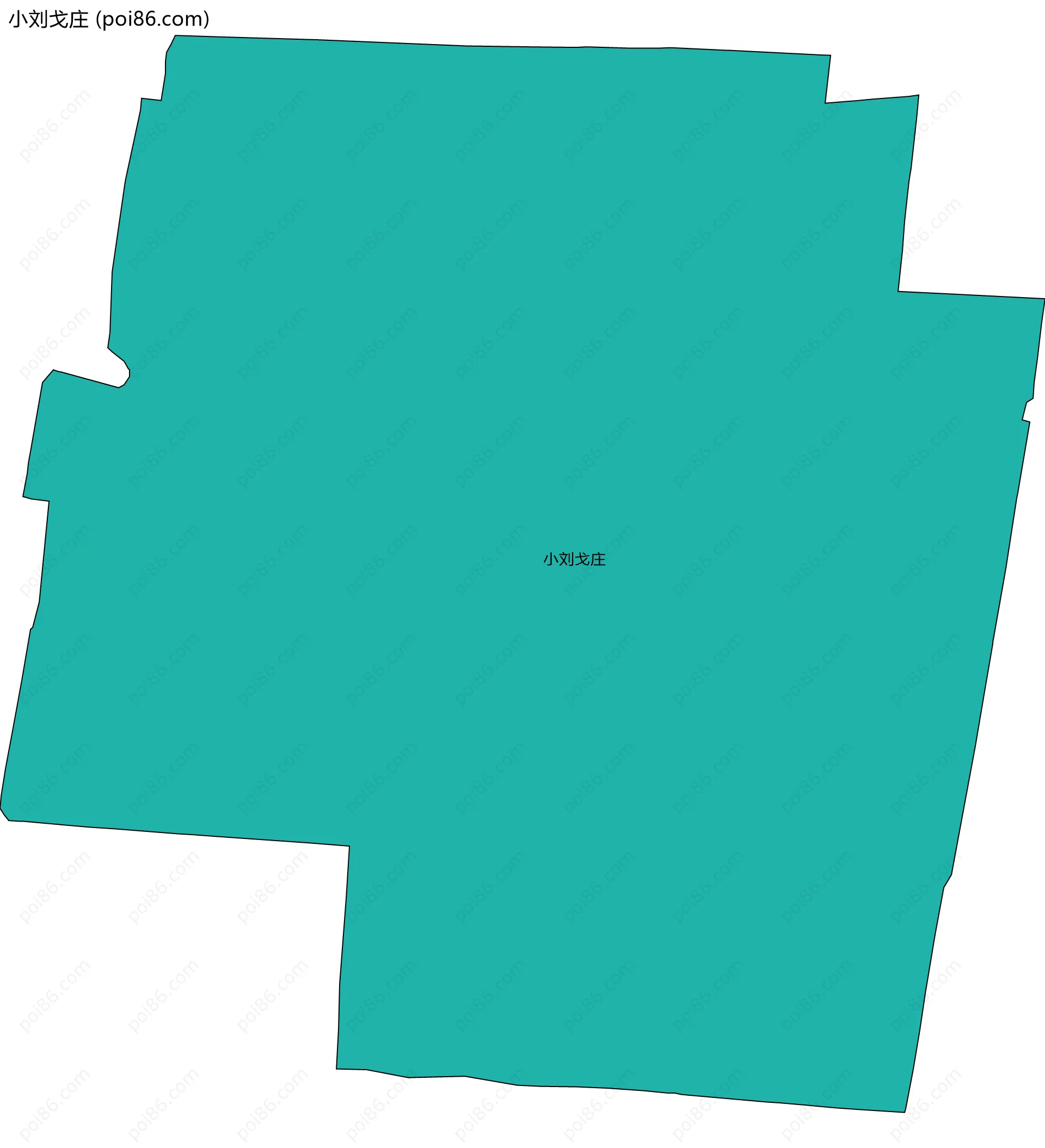 小刘戈庄边界地图