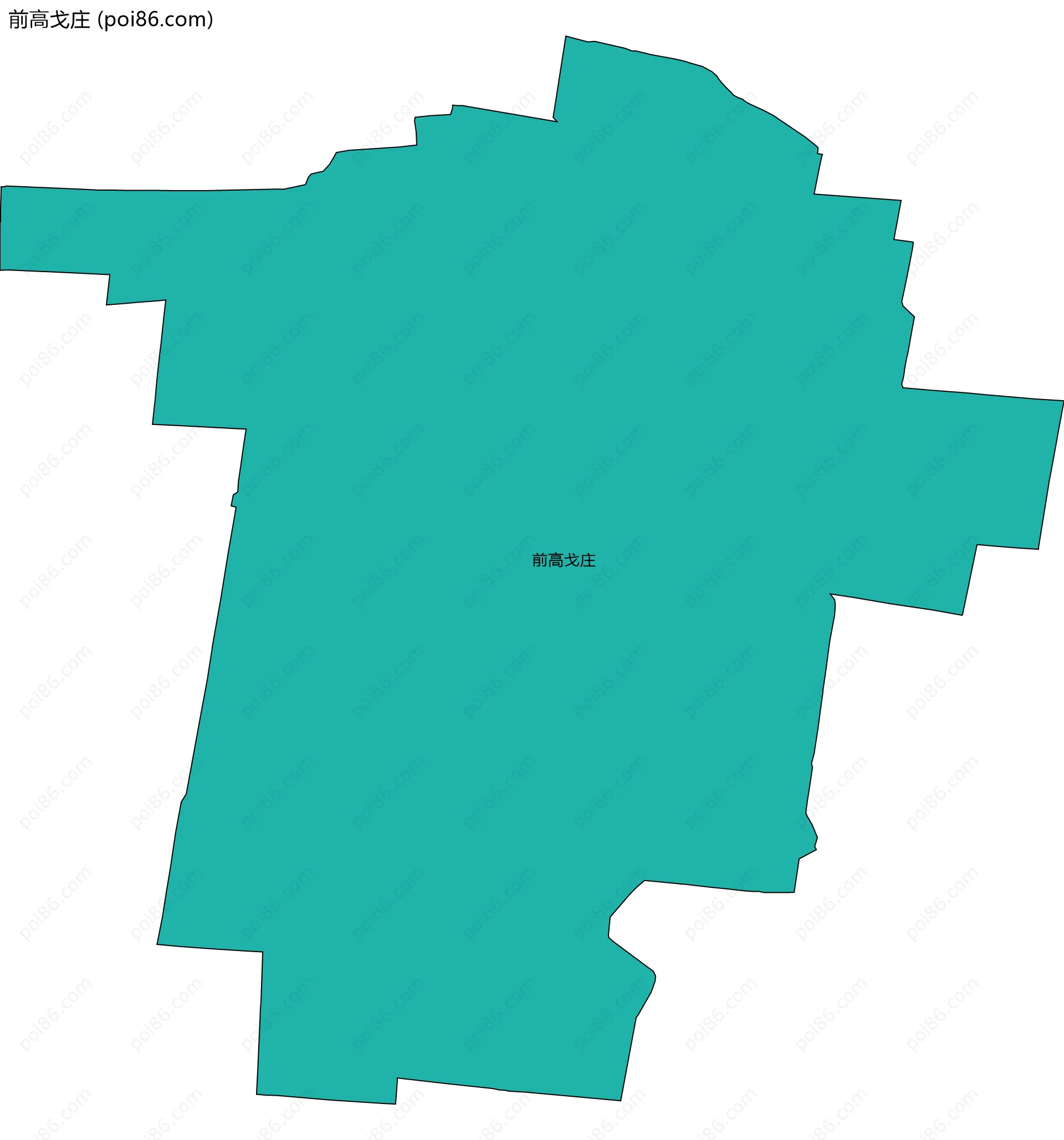 前高戈庄边界地图