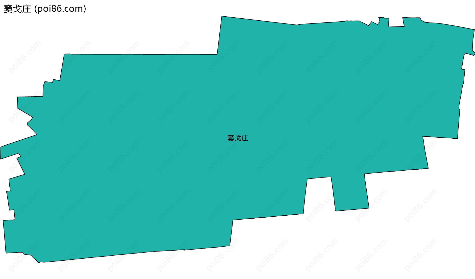 窦戈庄边界地图