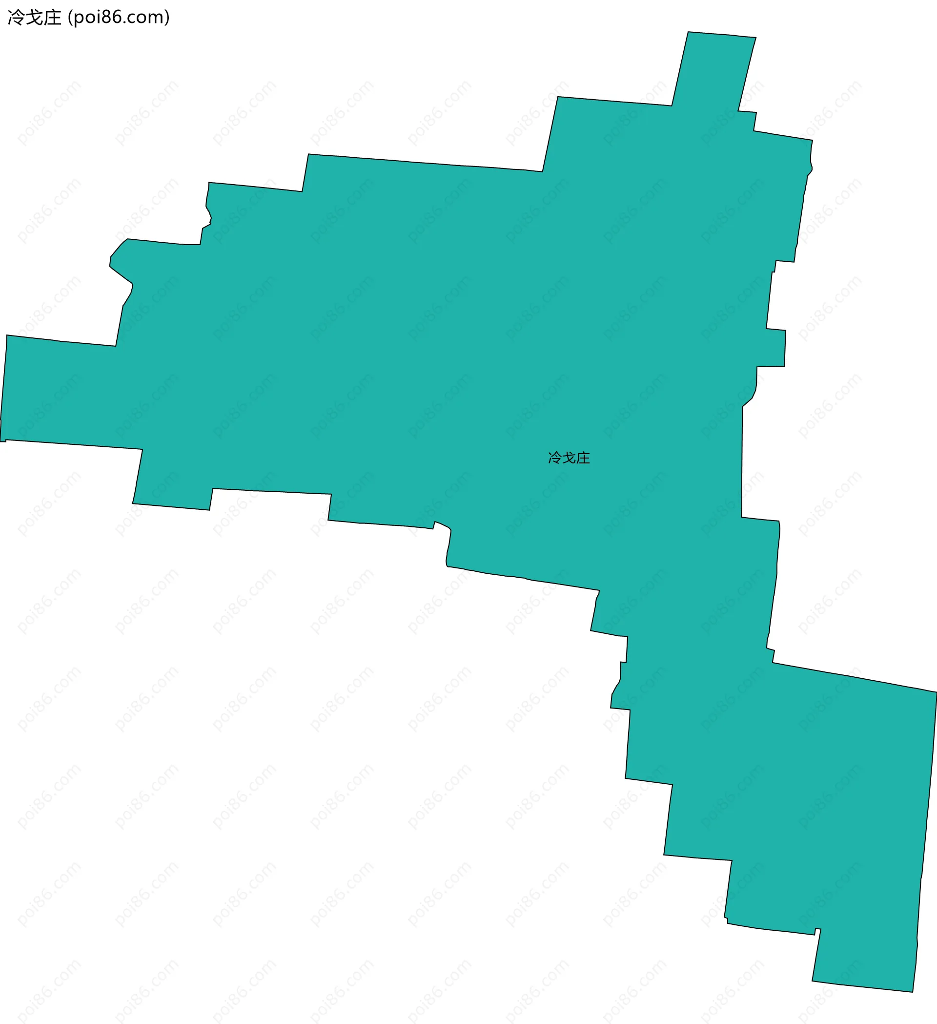 冷戈庄边界地图