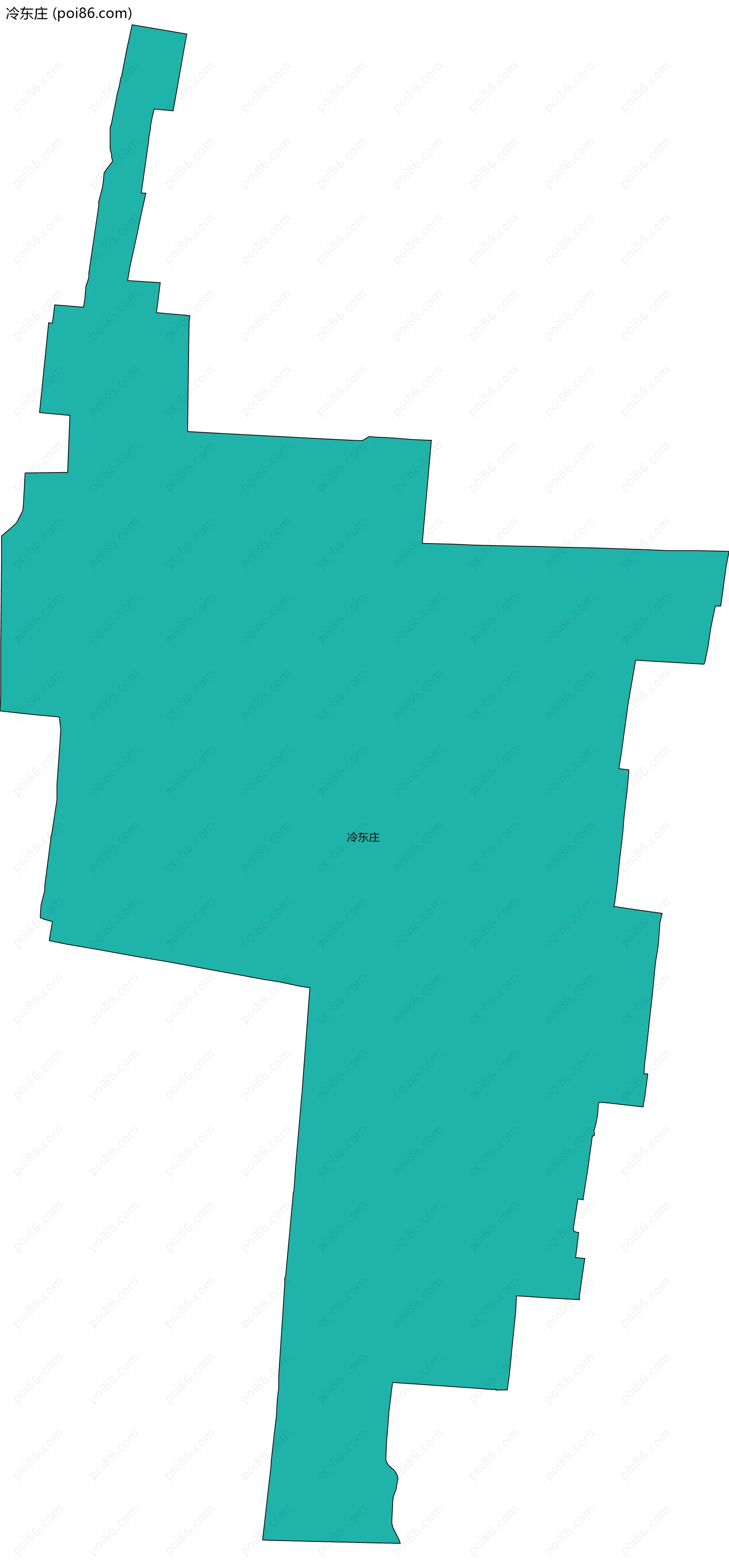 冷东庄边界地图