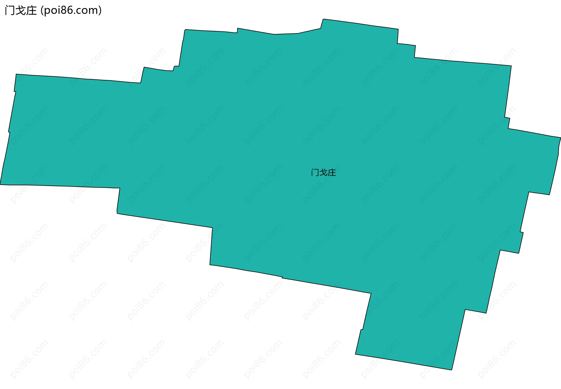 门戈庄边界地图