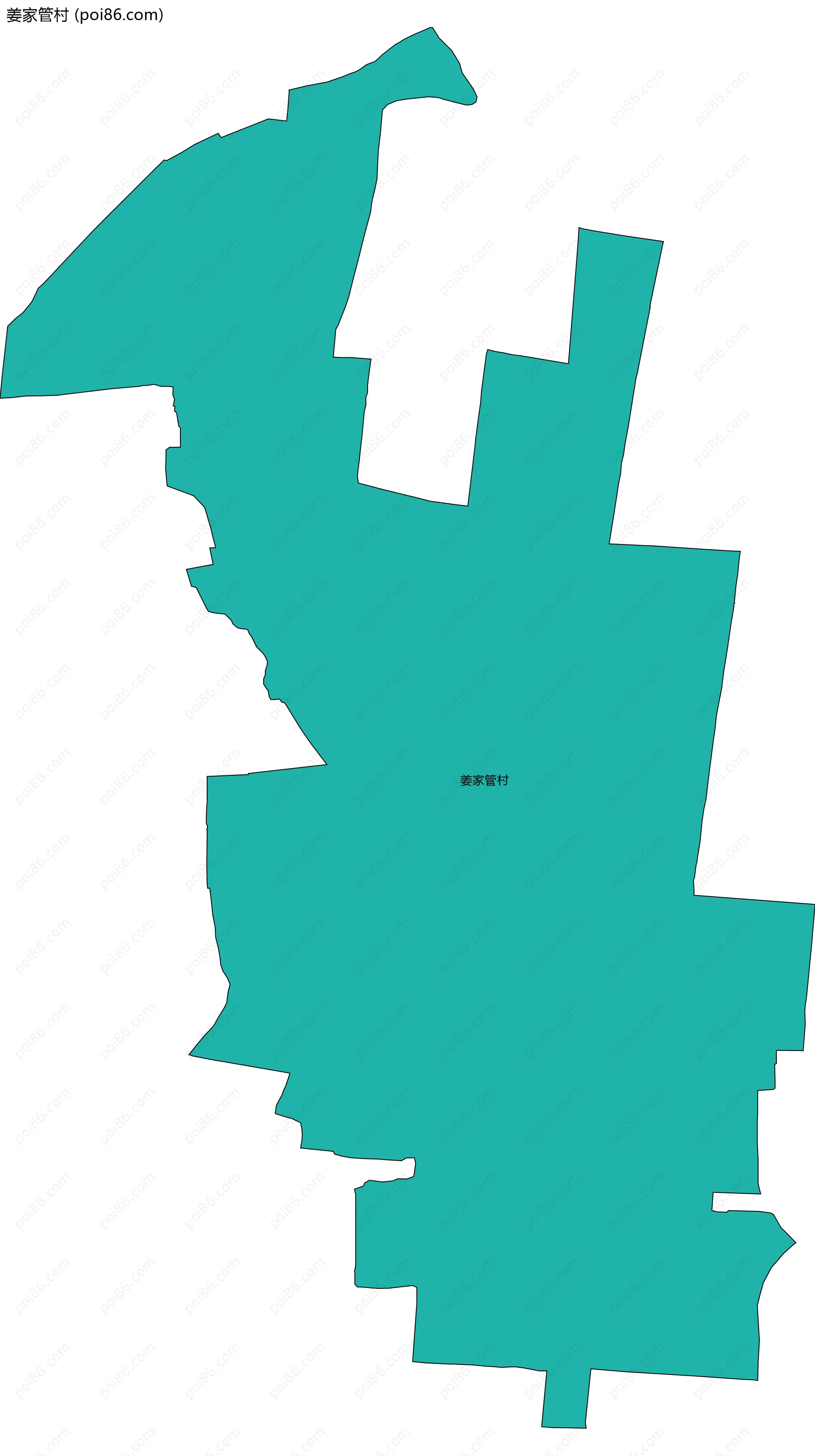 姜家管村边界地图