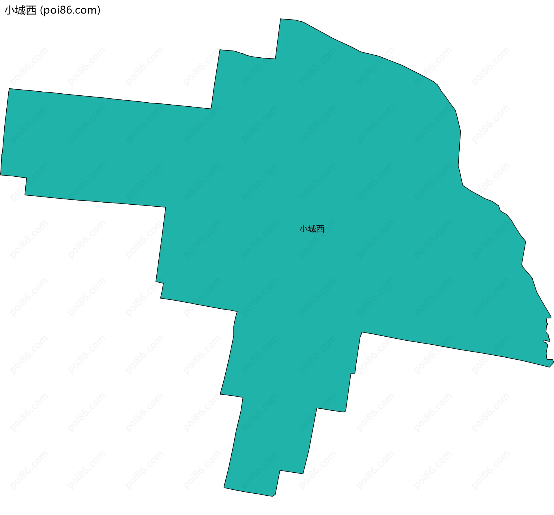 小城西边界地图