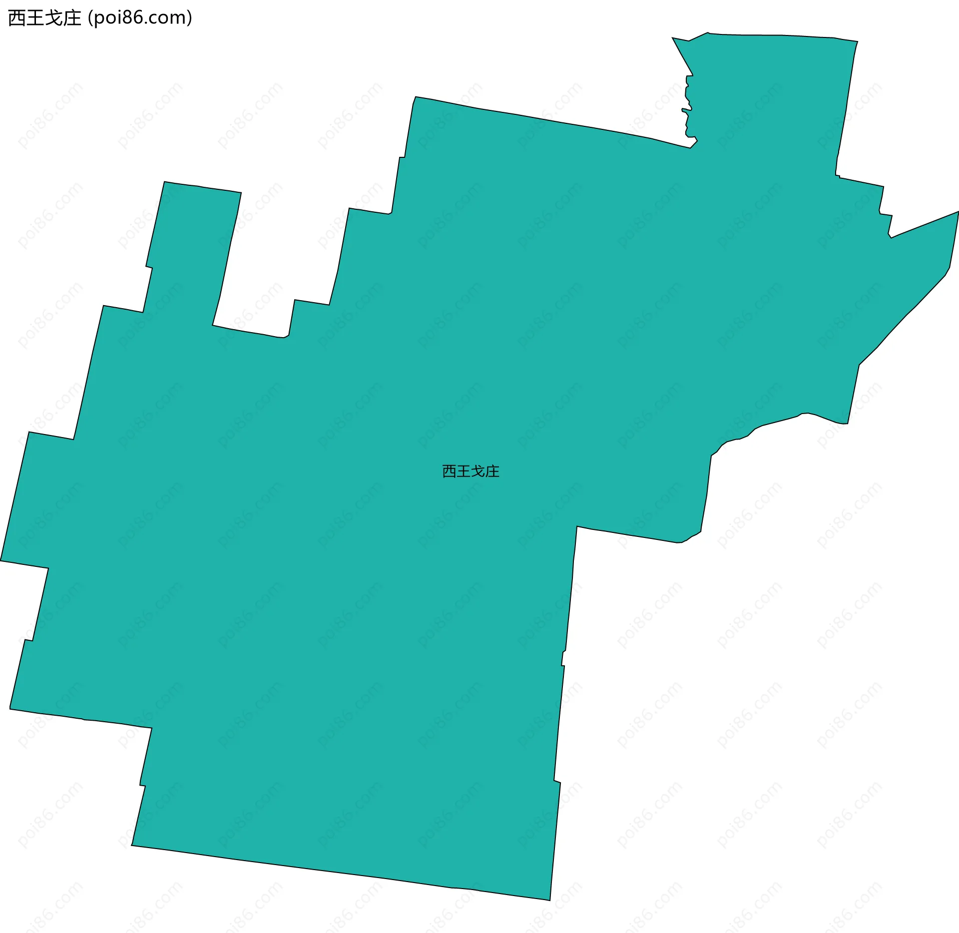 西王戈庄边界地图