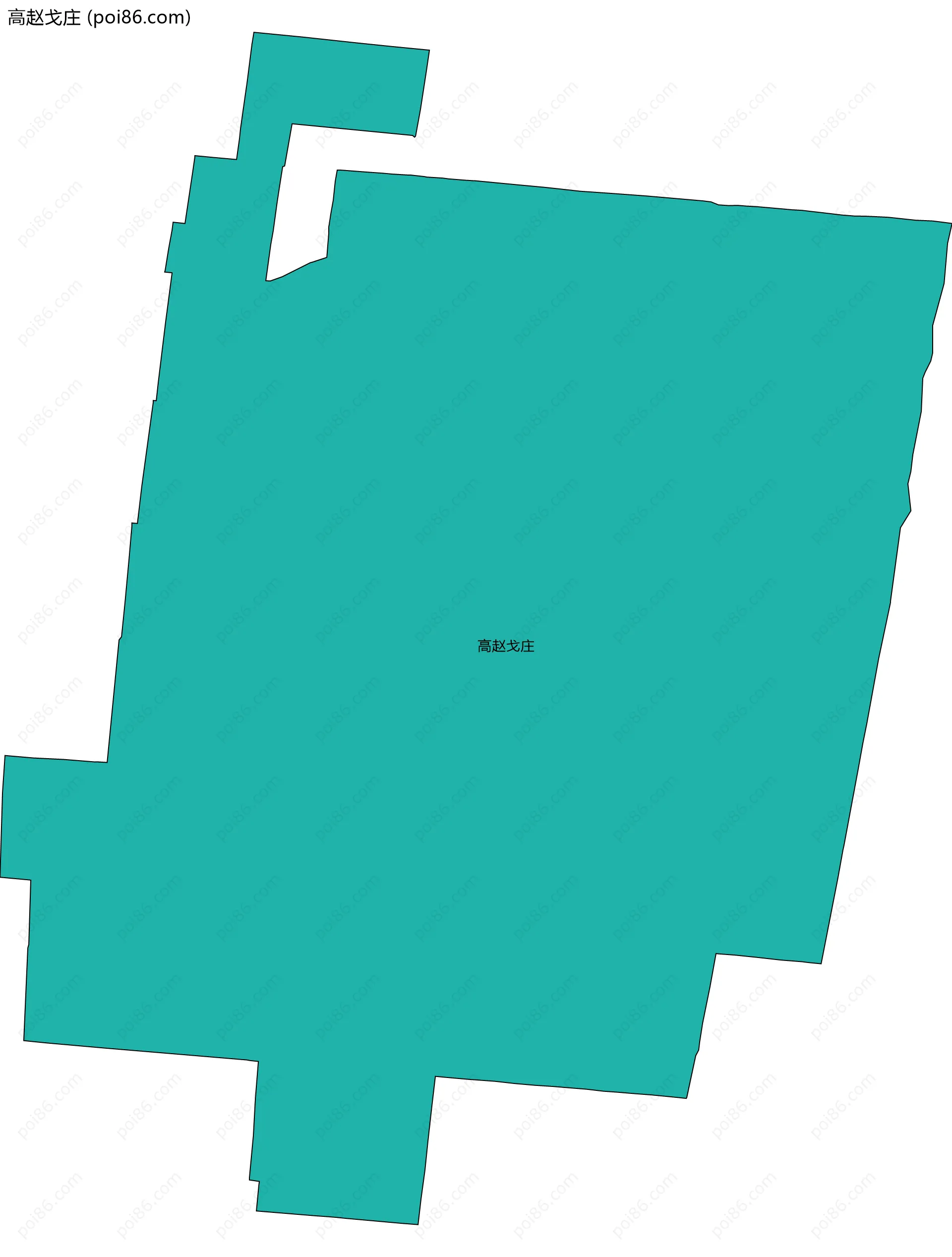 高赵戈庄边界地图