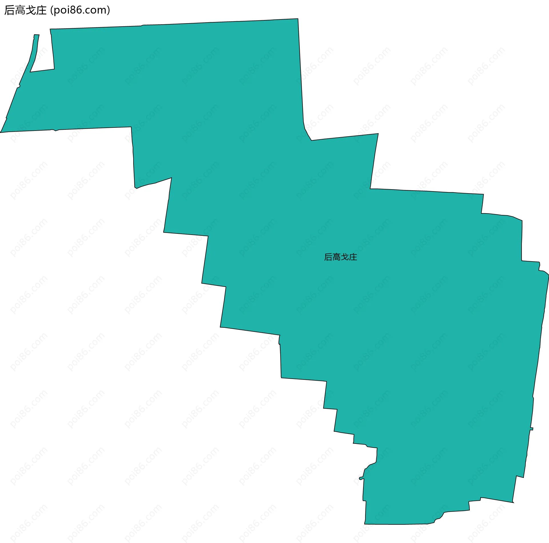 后高戈庄边界地图