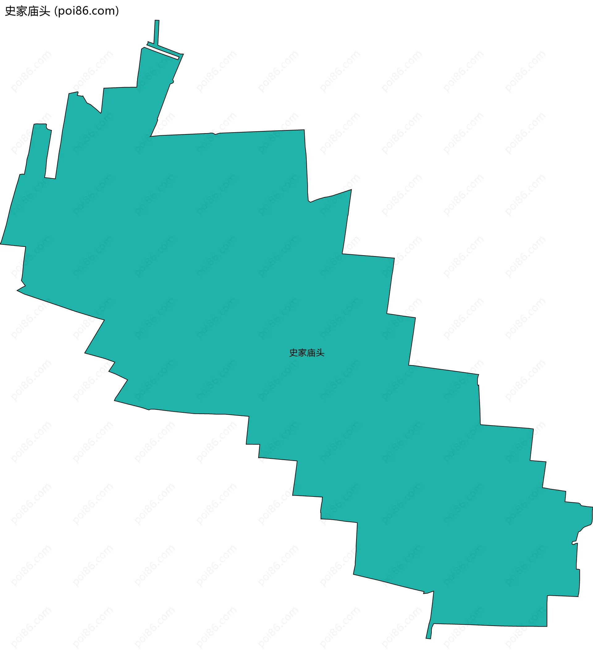 史家庙头边界地图