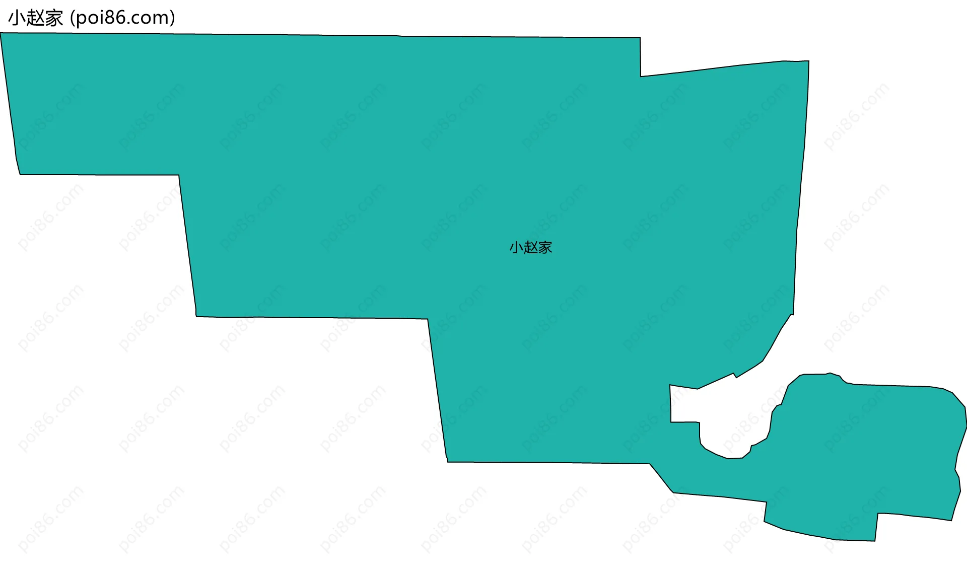 小赵家边界地图