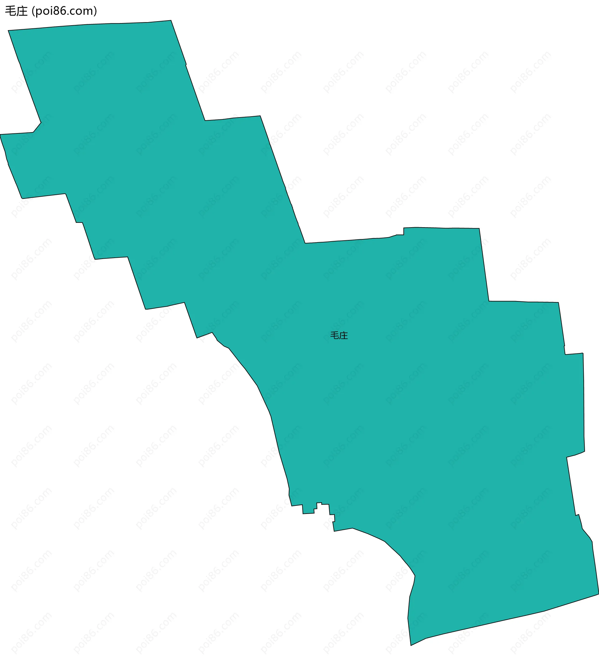 毛庄边界地图