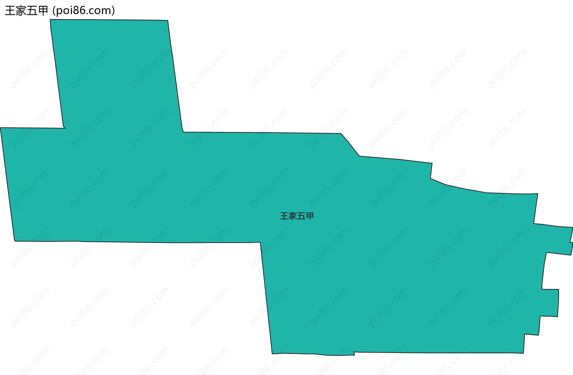 王家五甲边界地图