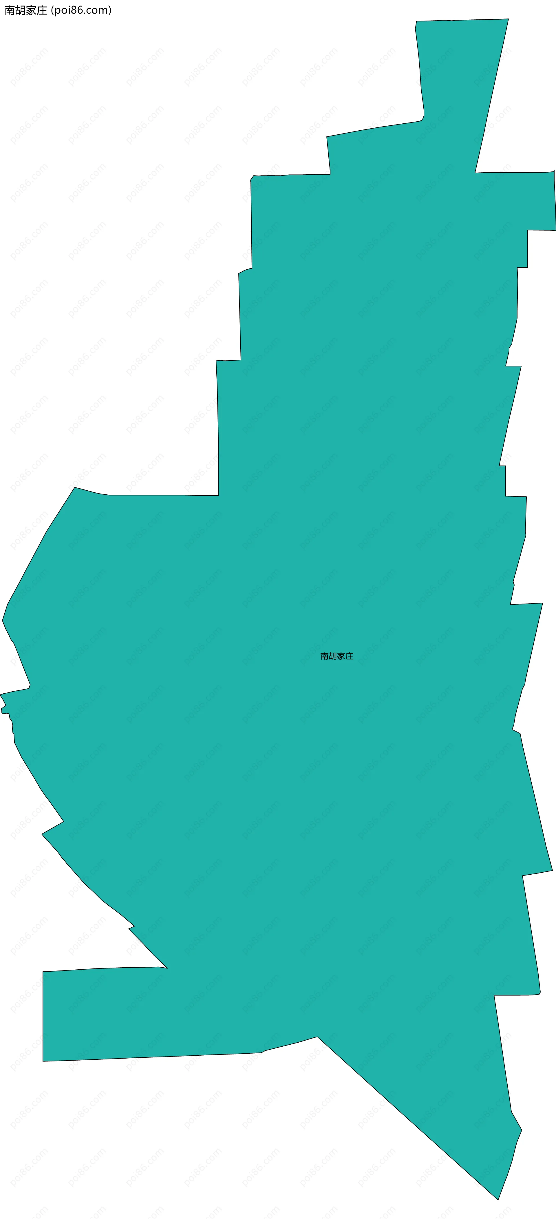 南胡家庄边界地图