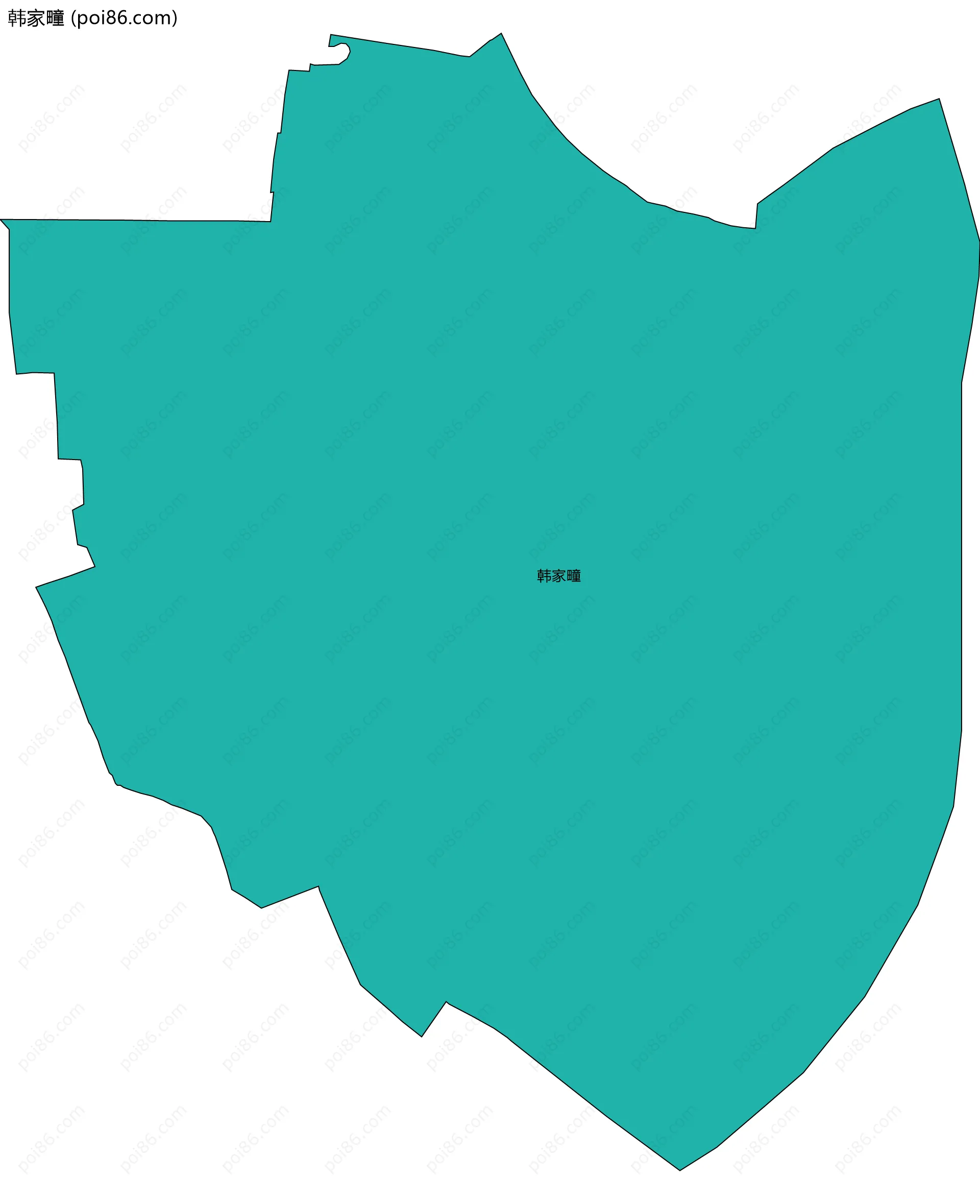 韩家疃边界地图