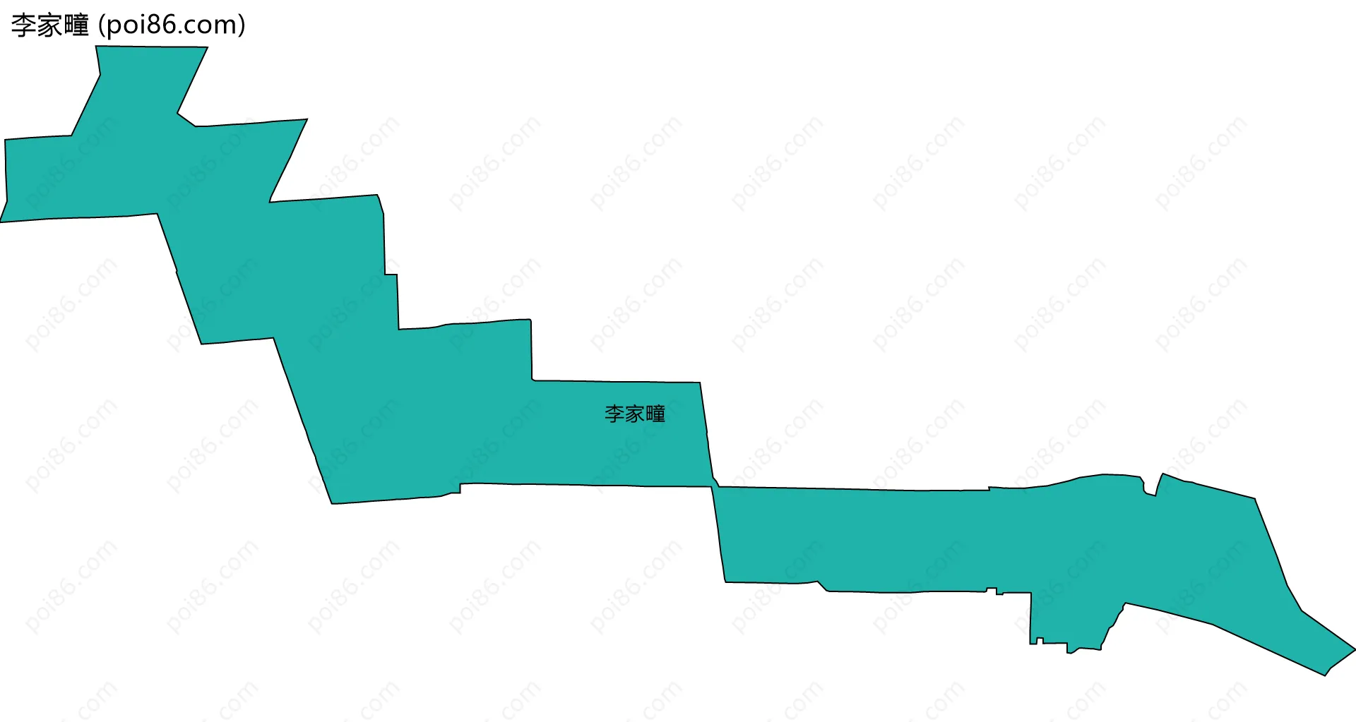 李家疃边界地图