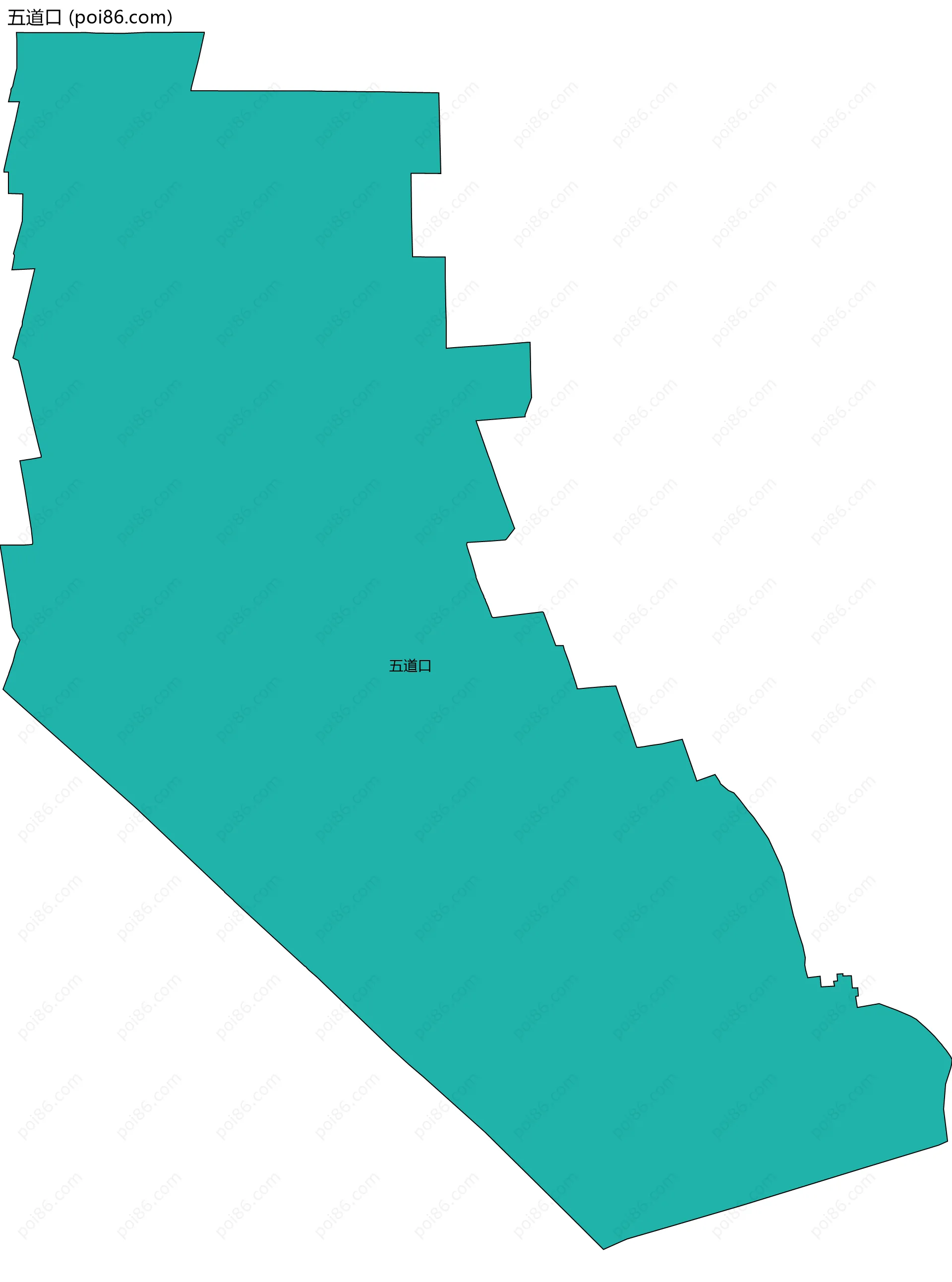 五道口边界地图