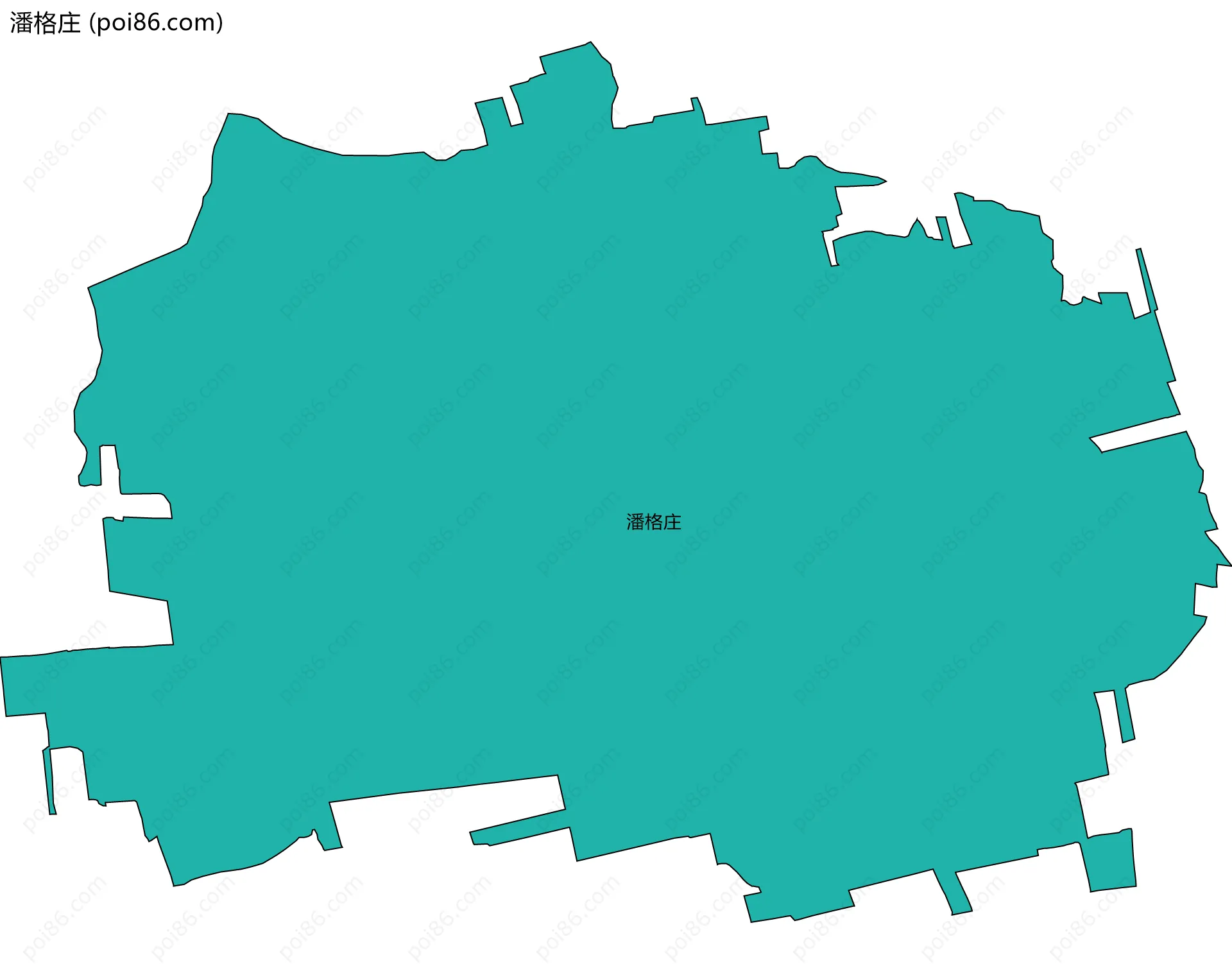 潘格庄边界地图