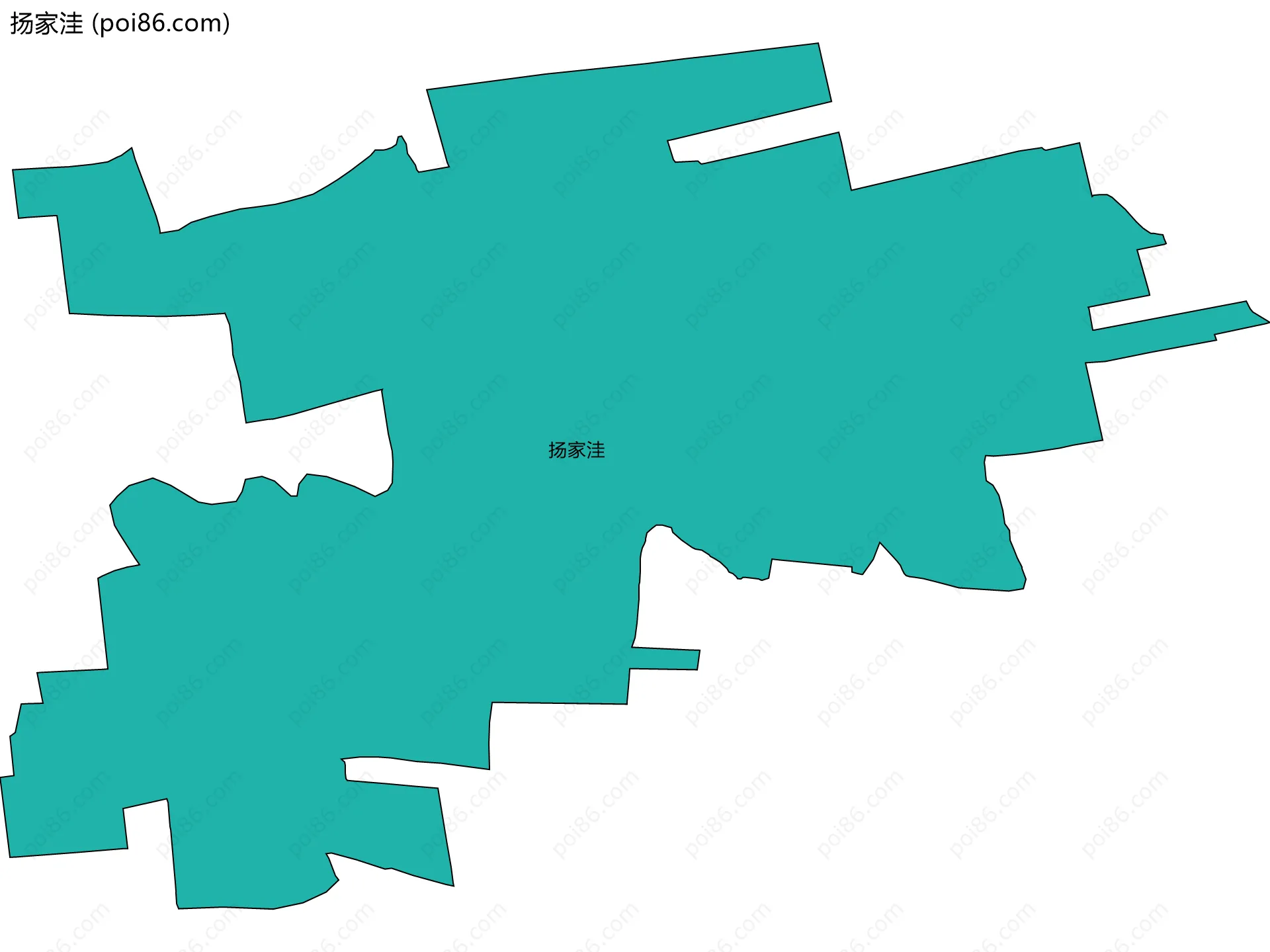 扬家洼边界地图