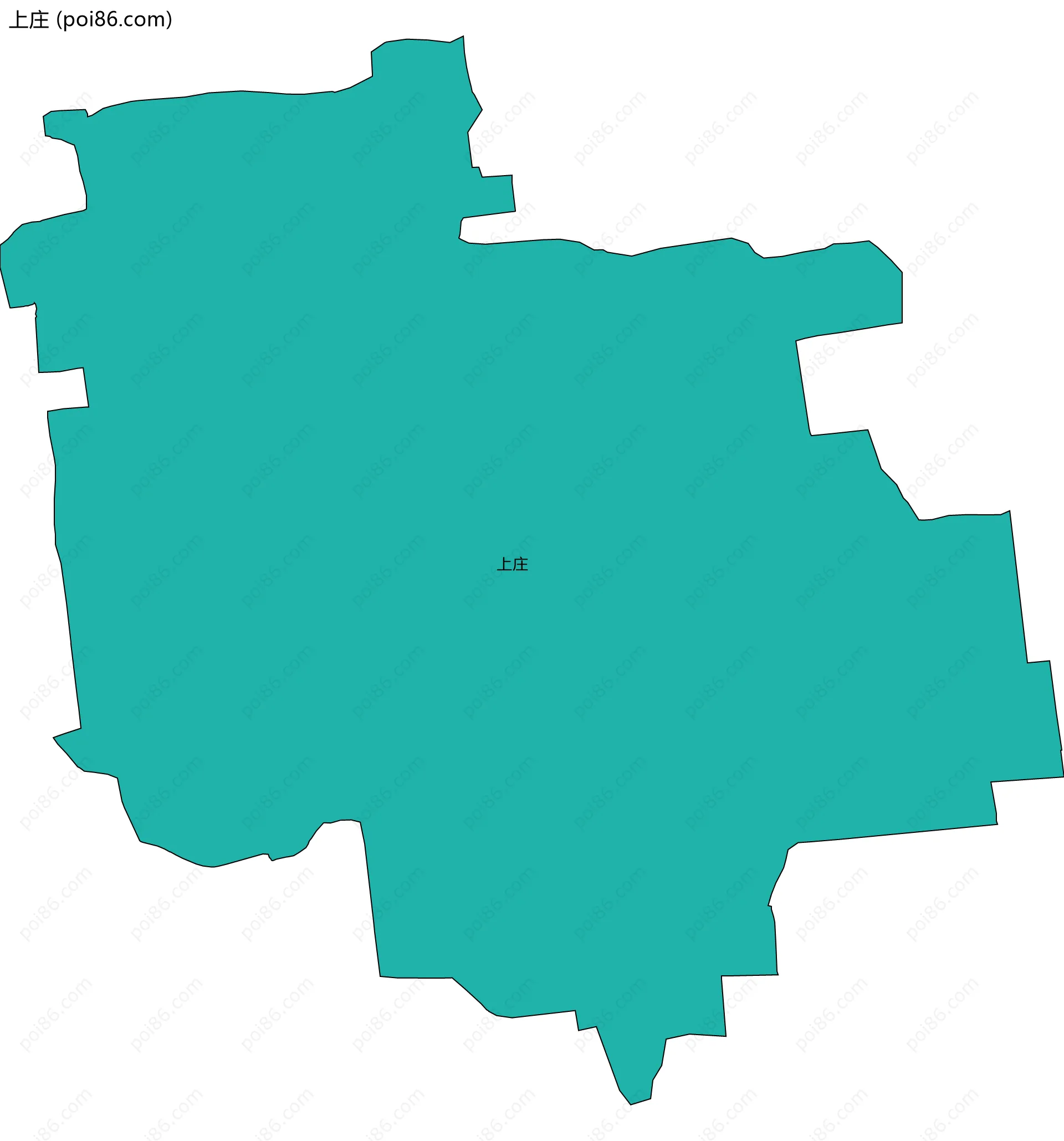 上庄边界地图