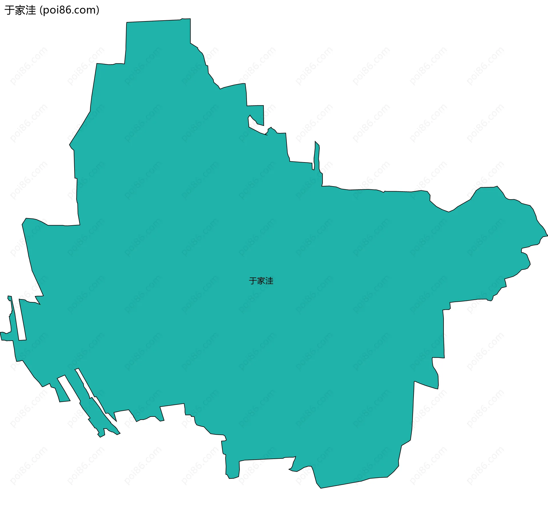 于家洼边界地图