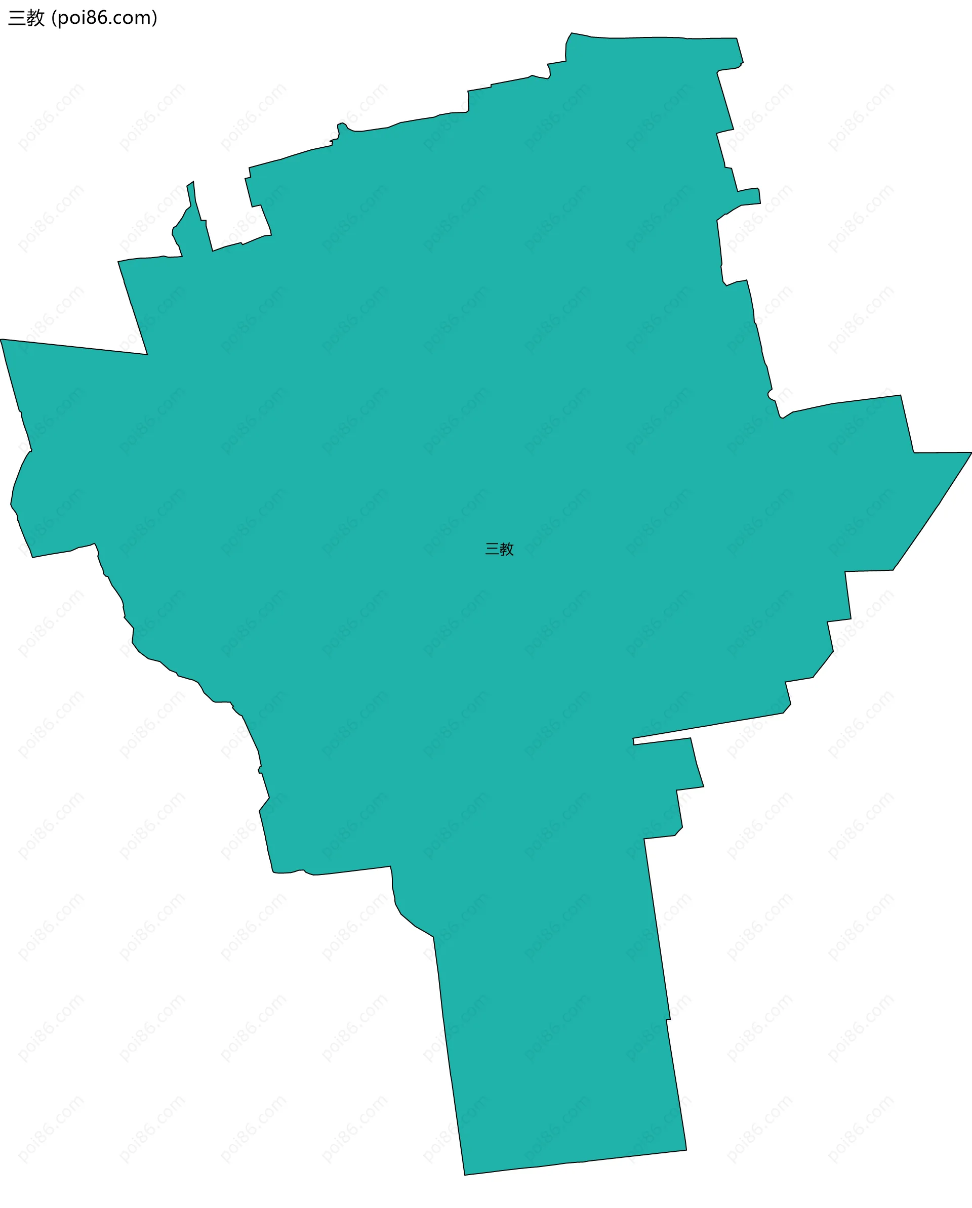三教边界地图