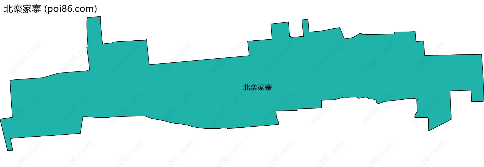 北栾家寨边界地图