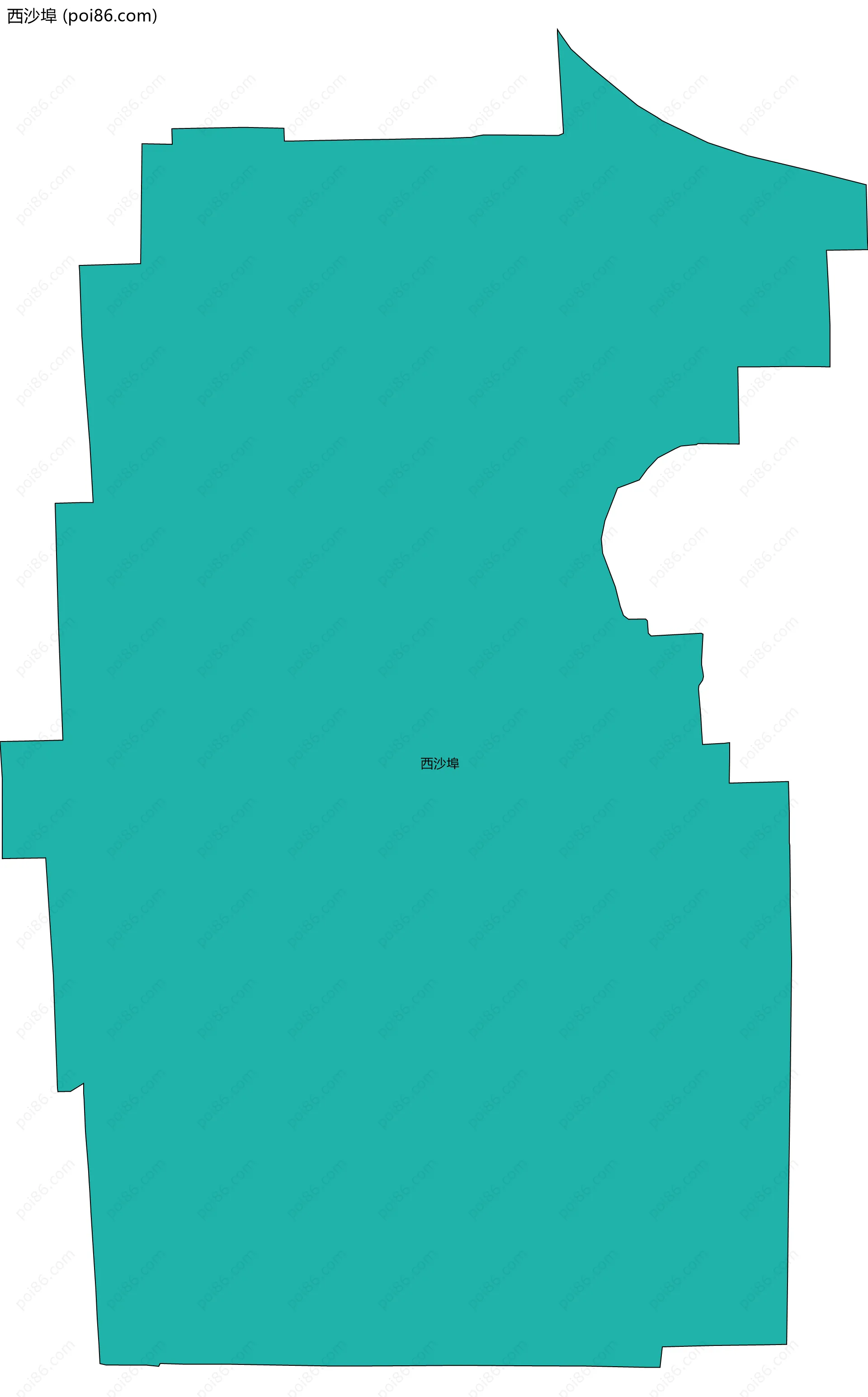 西沙埠边界地图