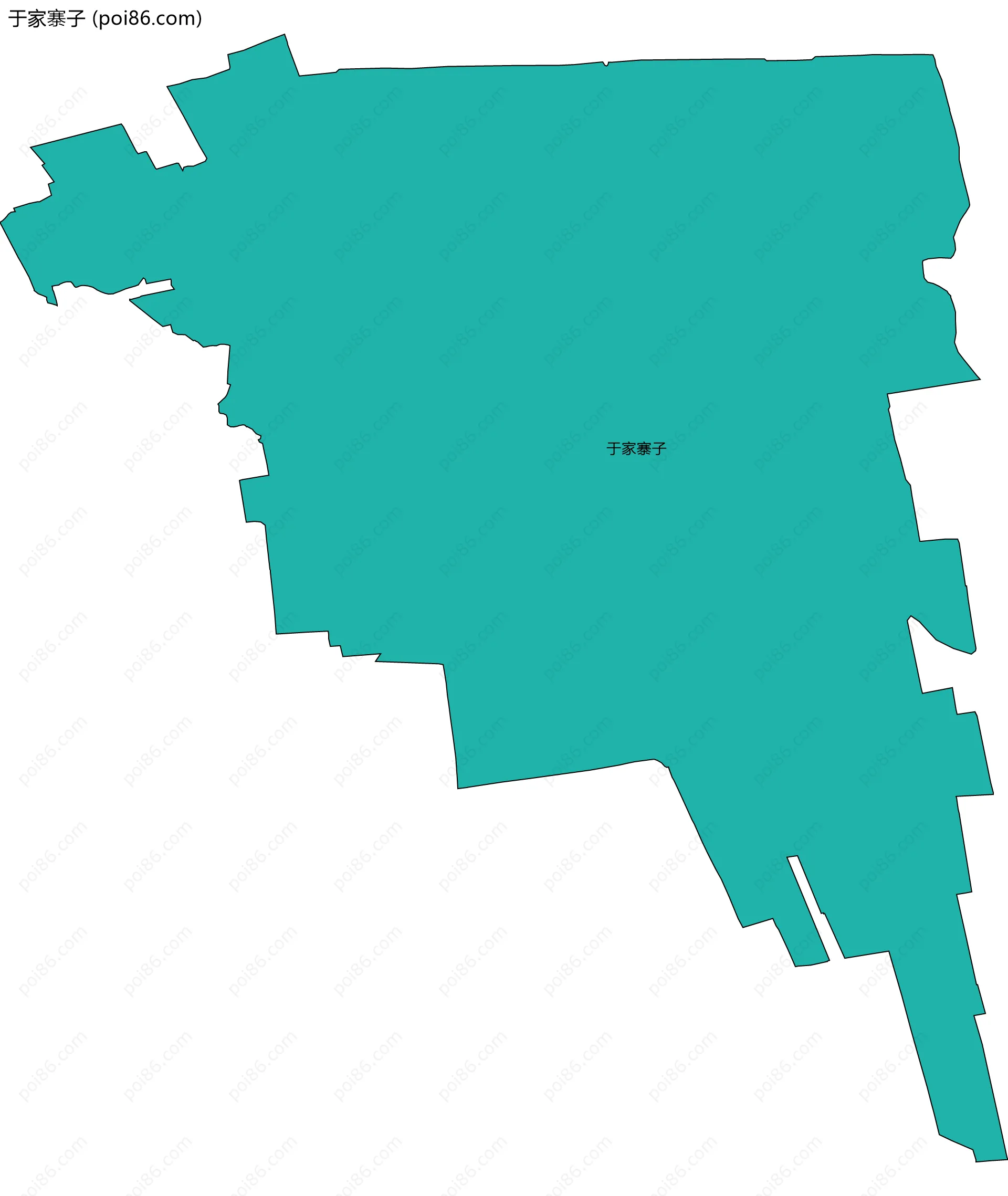 于家寨子边界地图