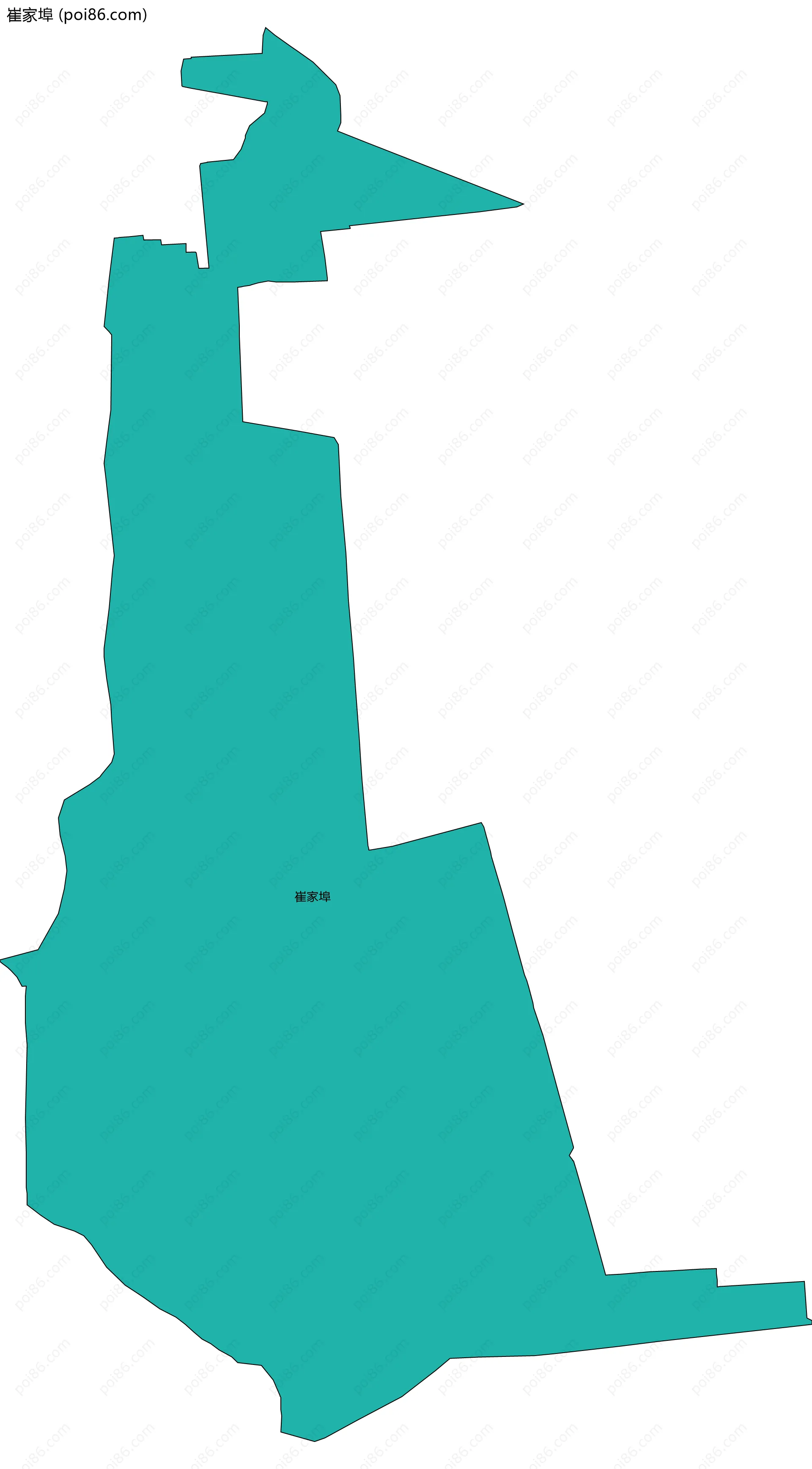 崔家埠边界地图