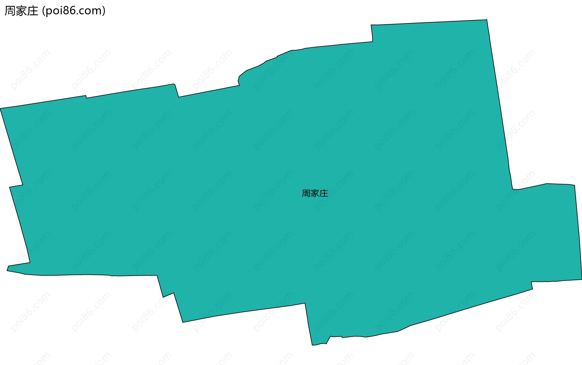 周家庄边界地图