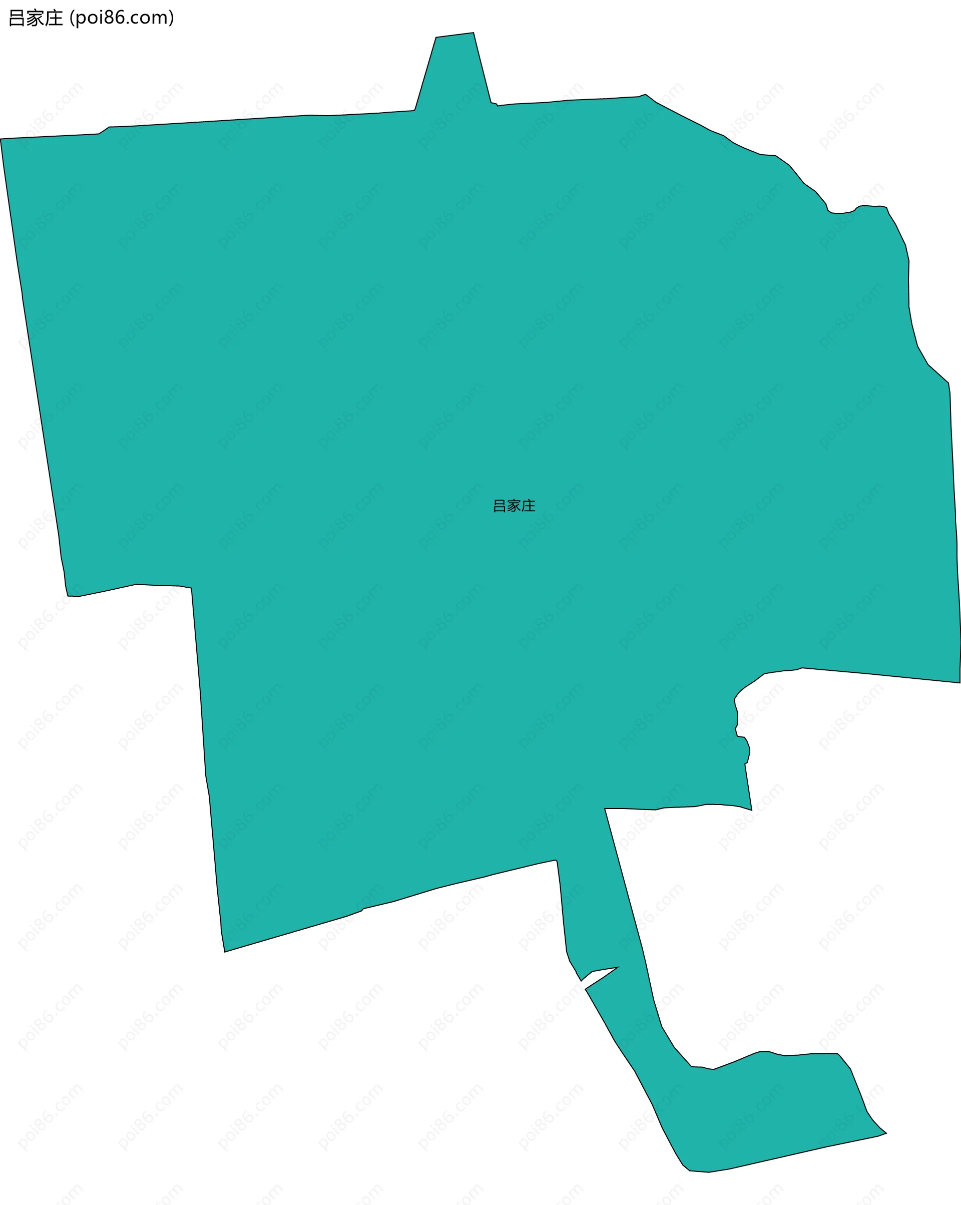 吕家庄边界地图