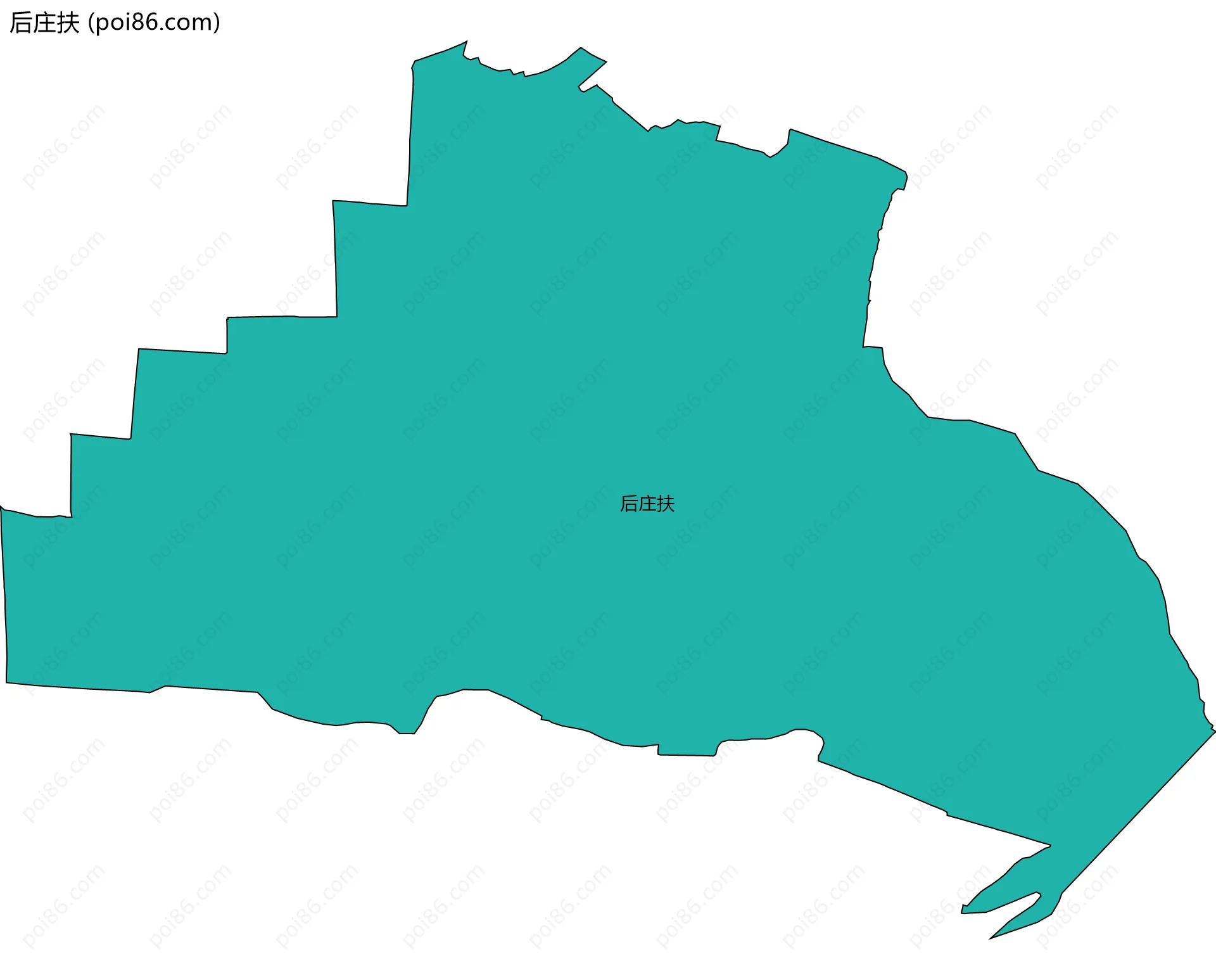 后庄扶边界地图